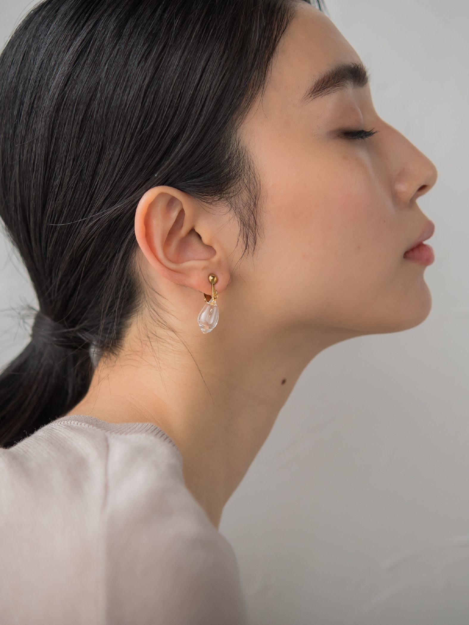 【JLounge限定】《 Sol earring 》 パフュームガラスイヤリング