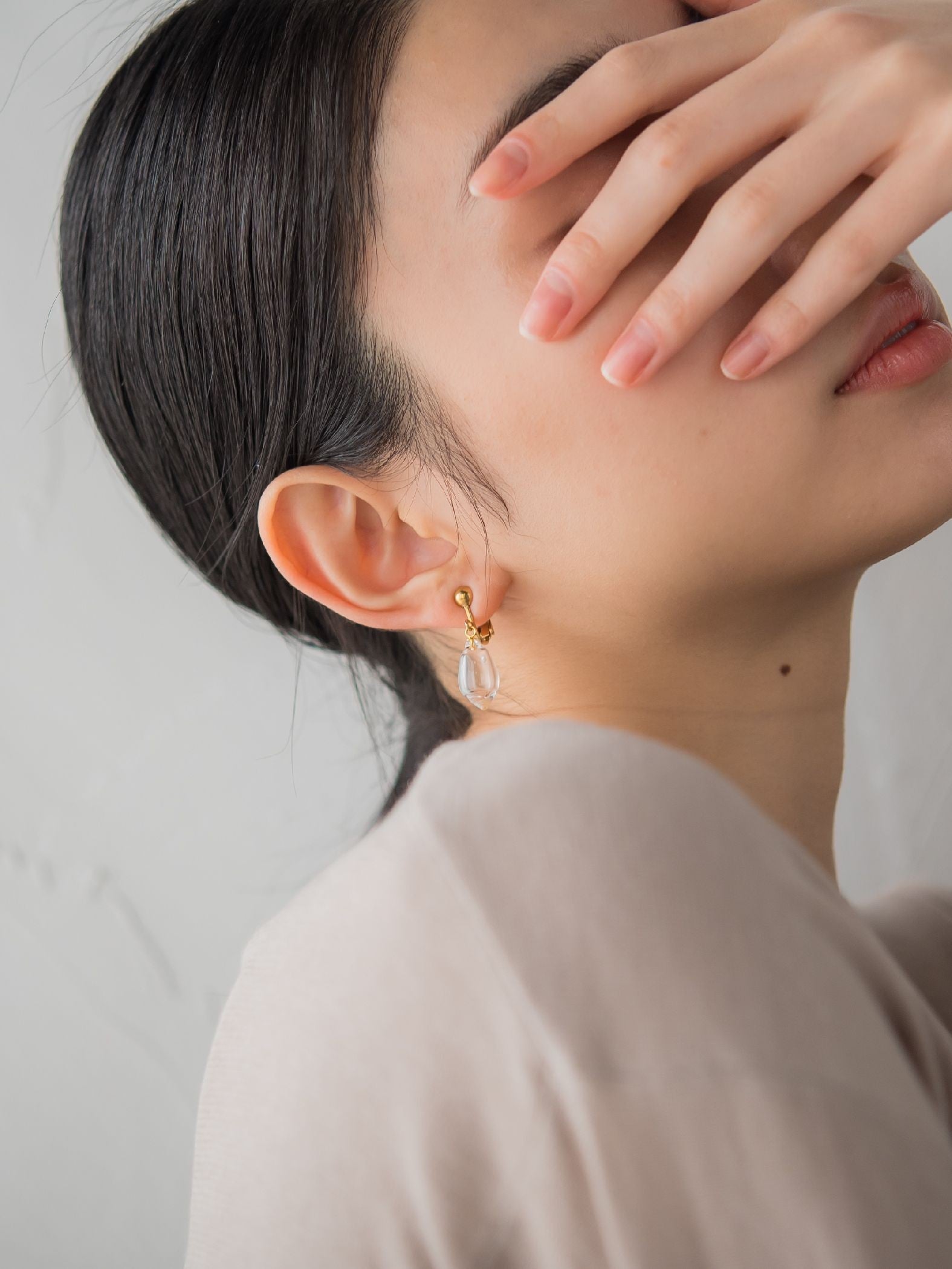 【JLounge限定】《 Sol earring 》 パフュームガラスイヤリング