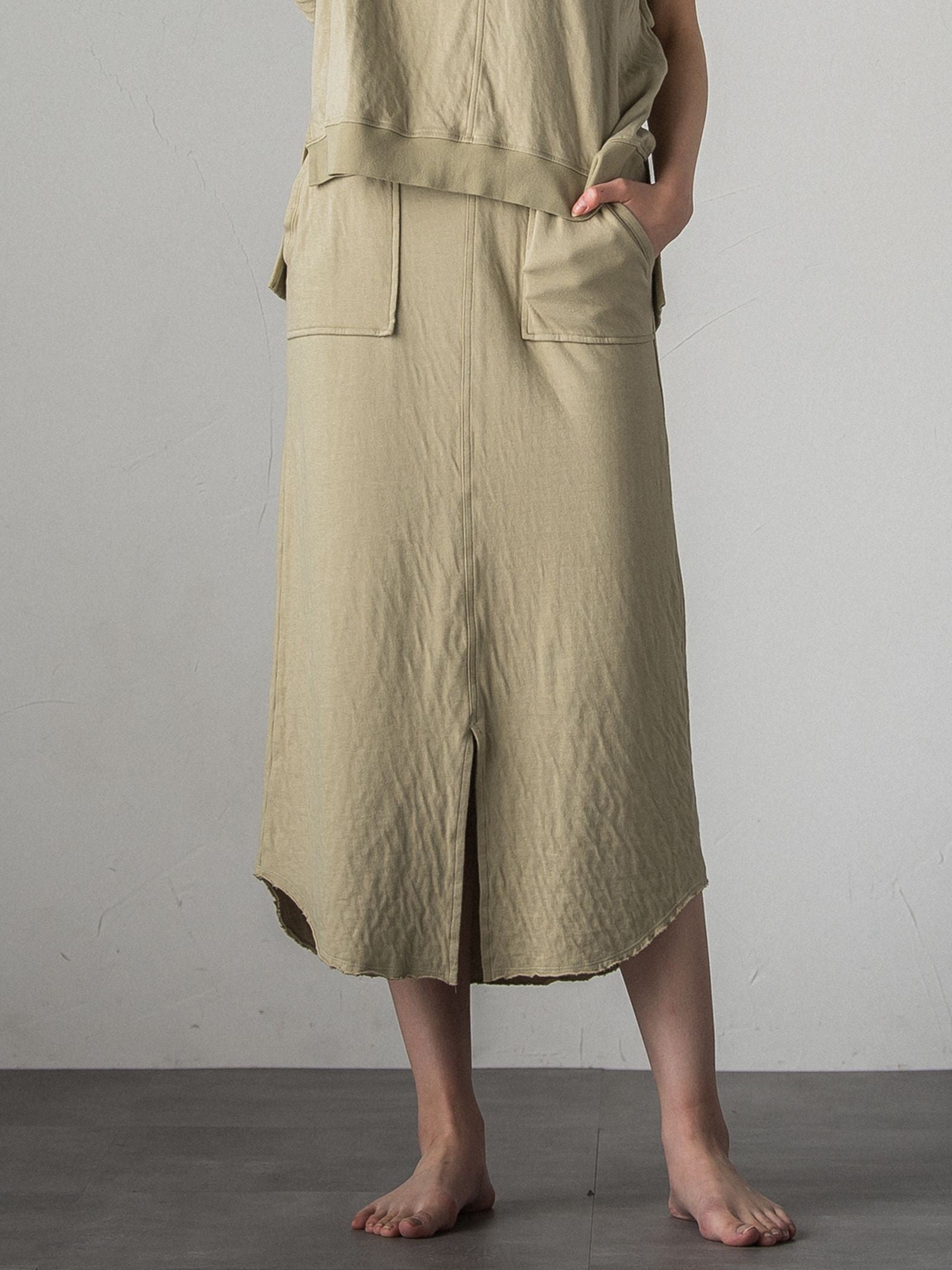 とろけるような至福の肌心地 HEAVENLY COTTON Working skirt ≪手洗い可能/サスティナブル素材使用≫
