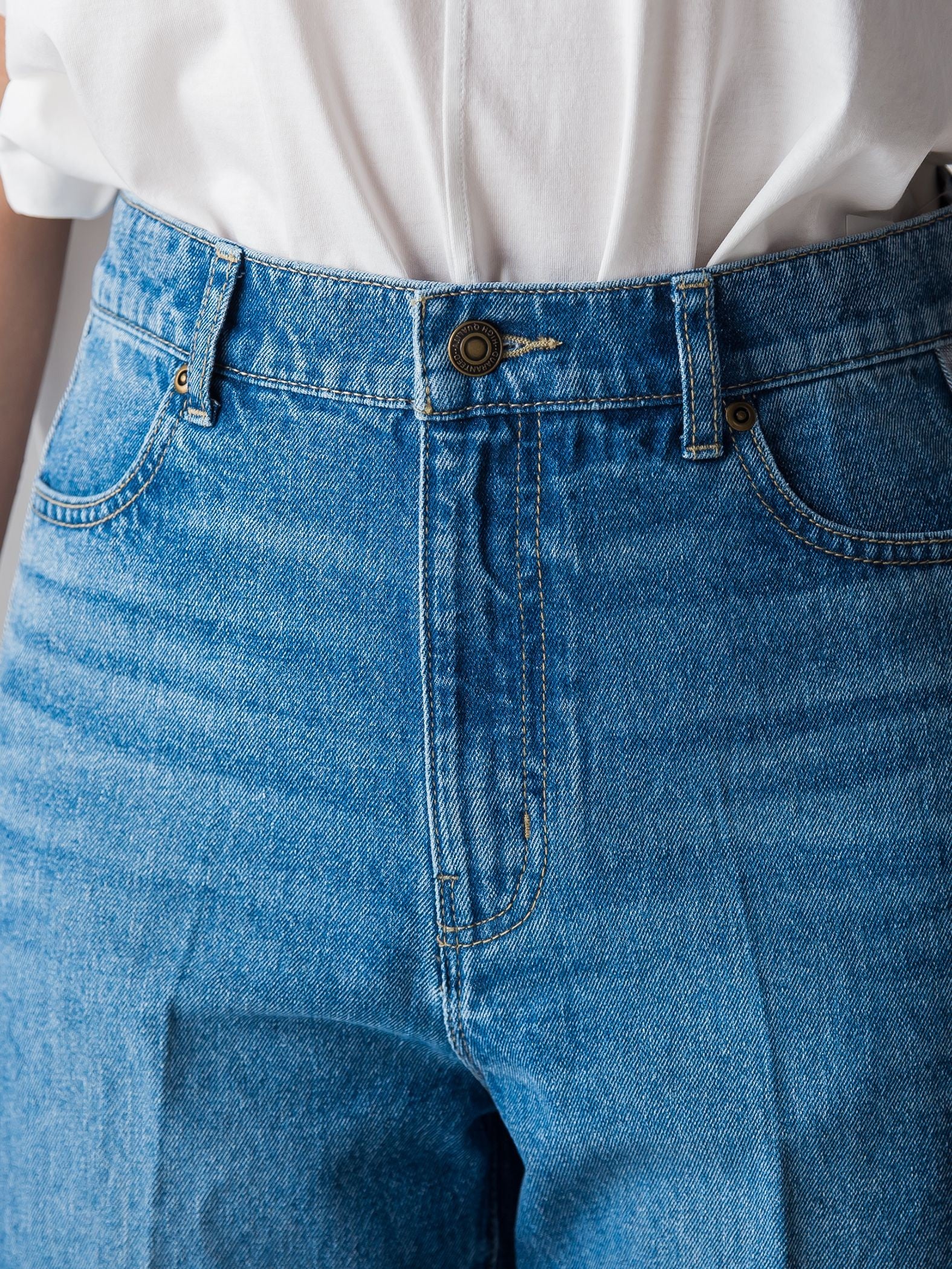 WATER LESS DENIMサイドラインパンツ≪洗濯機で洗える≫