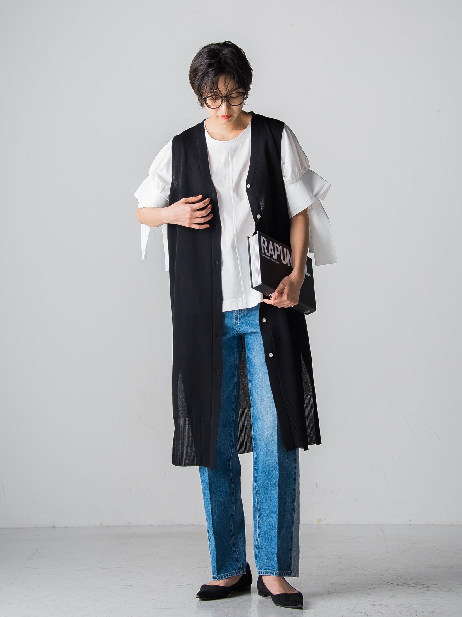 WATER LESS DENIMサイドラインパンツ≪洗濯機で洗える≫