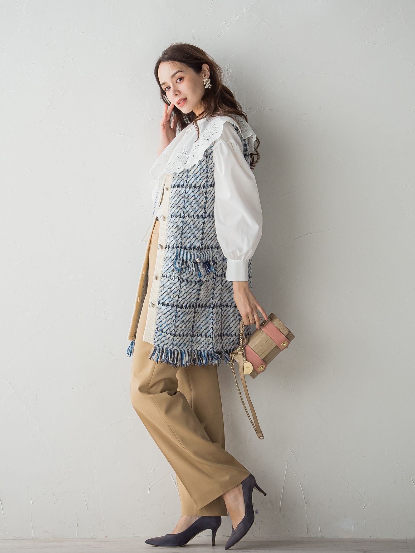 サスペンダー付き2WAYワイドパンツ