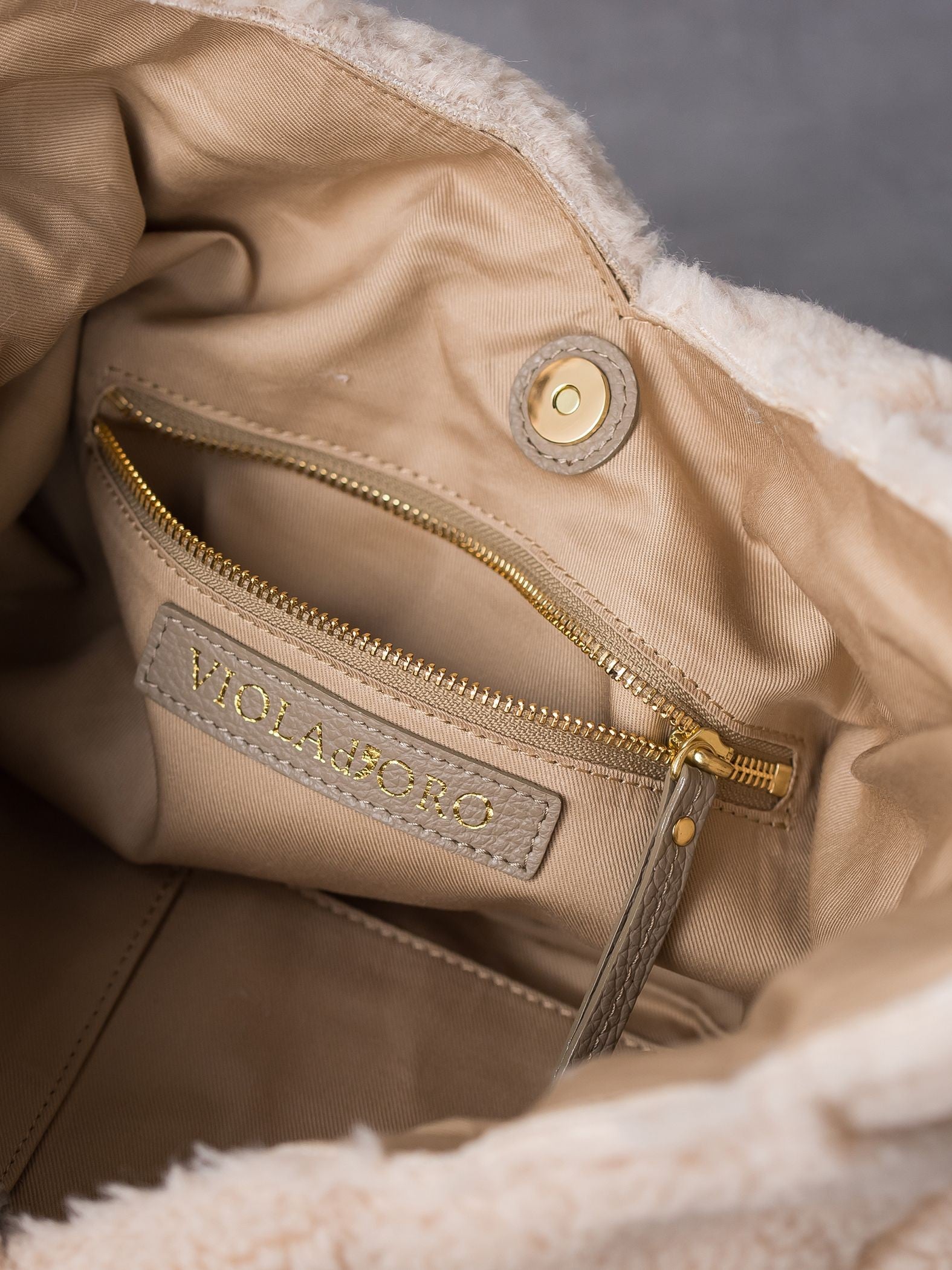 ≪VIOLAd’ORO≫レザーメッシュバッグ