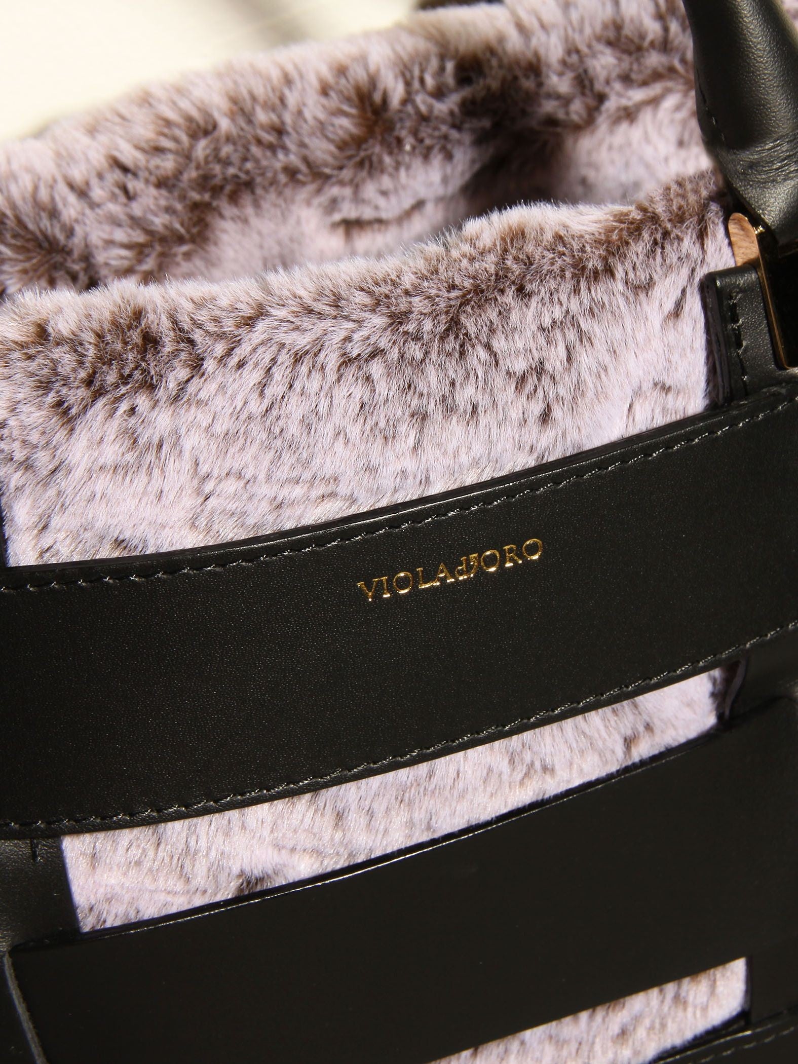 ≪VIOLAd’ORO≫レザーメッシュバッグ