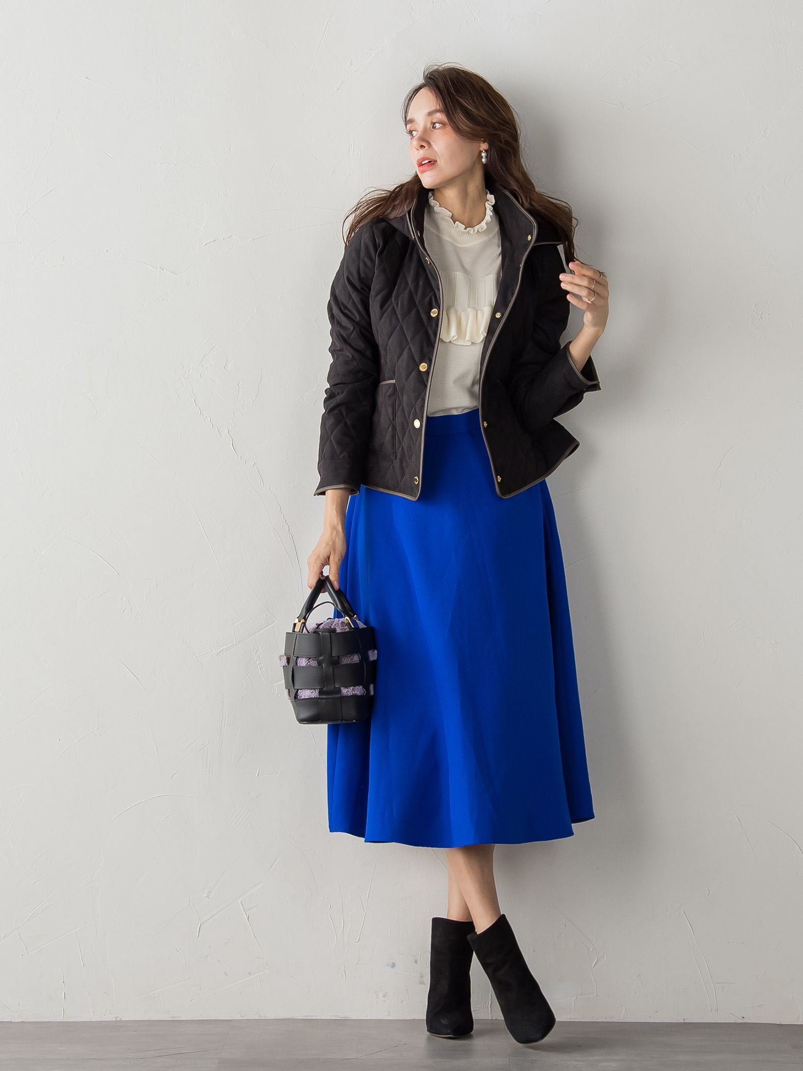 ≪VIOLAd’ORO≫レザーメッシュバッグ