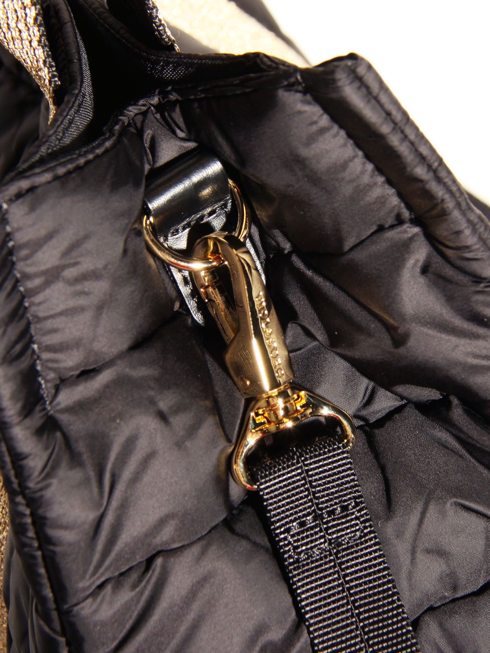 ≪VIOLAd’ORO≫ナイロンキルトラメテープトートバッグ