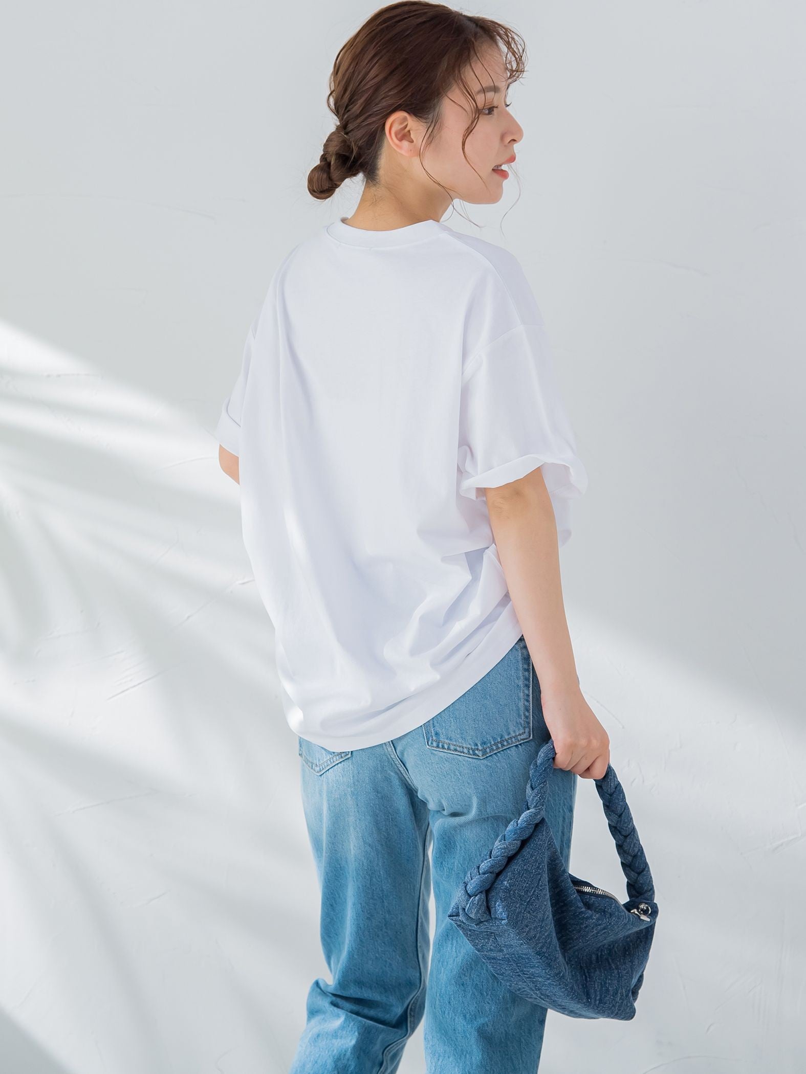 【畔勝遥さんコラボ商品】《unisex》Palm treeフォトプリントTシャツ《洗濯機で洗える》
