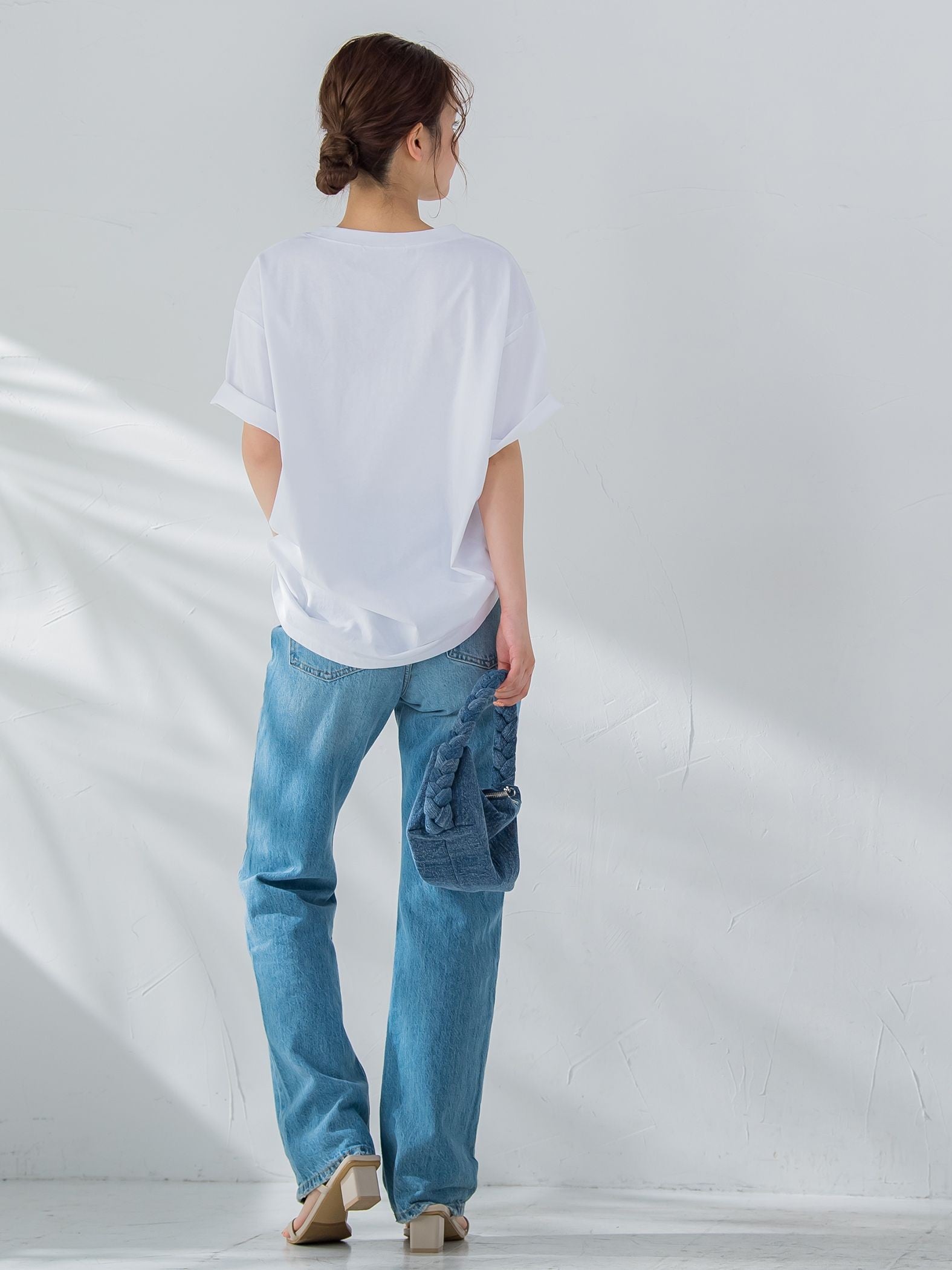【畔勝遥さんコラボ商品】《unisex》Palm treeフォトプリントTシャツ《洗濯機で洗える》