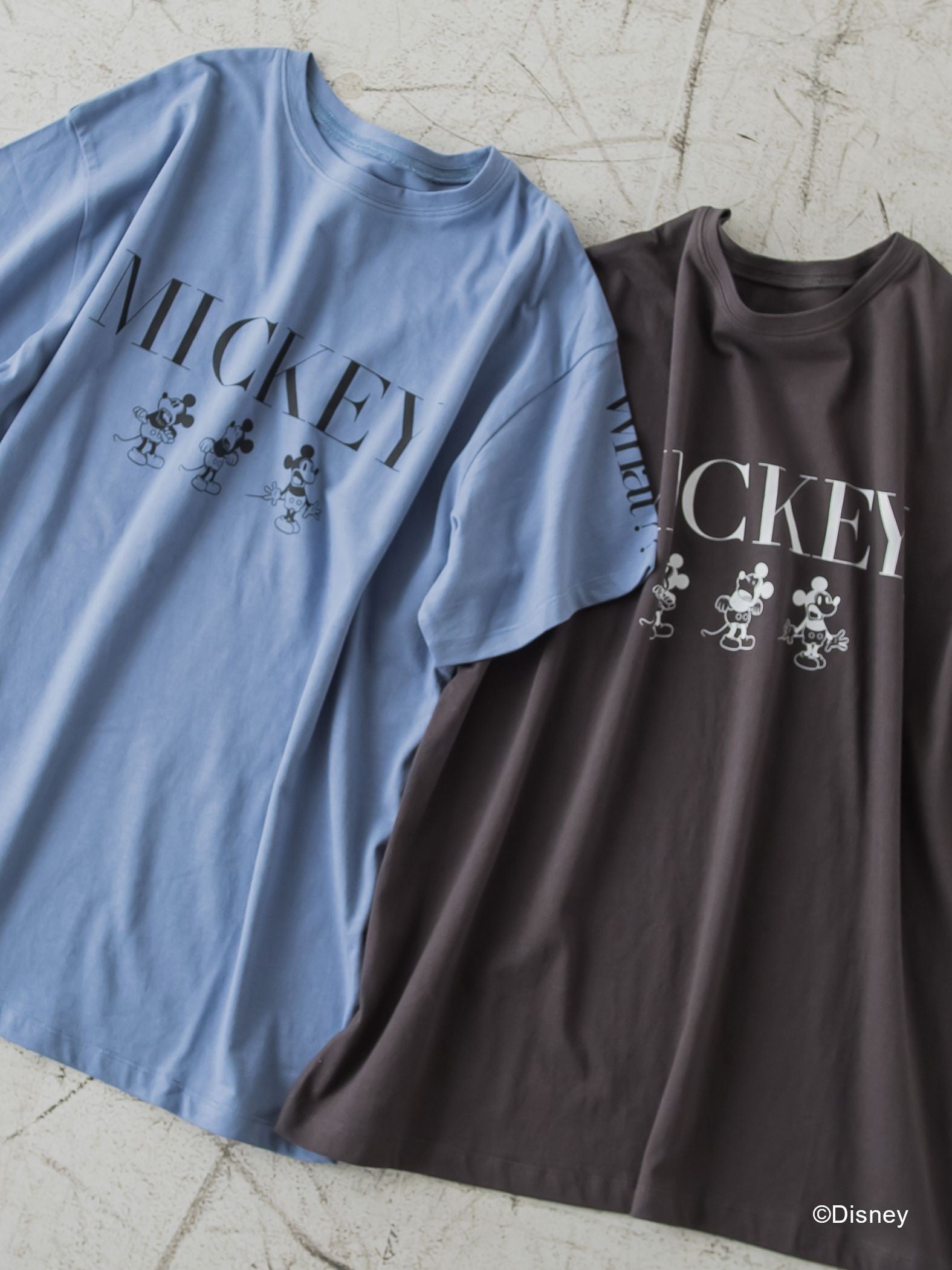 【DISNEY/ディズニー ミッキーマウス】MICKEYオーバーサイズTシャツ《洗濯機で洗える》