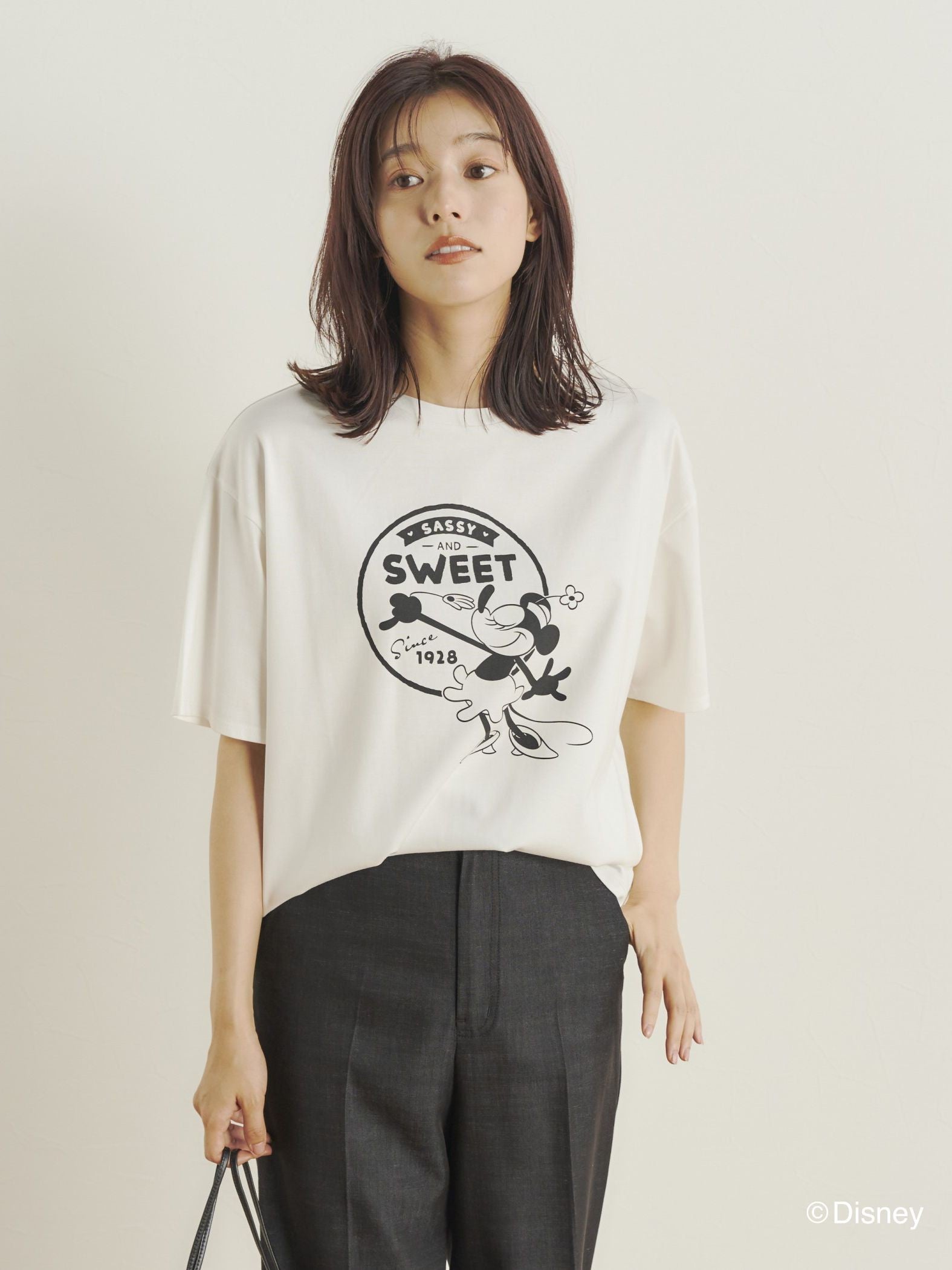 【BIOGRACE】ミニーマウスTシャツ≪蒸気船ウィリー≫
