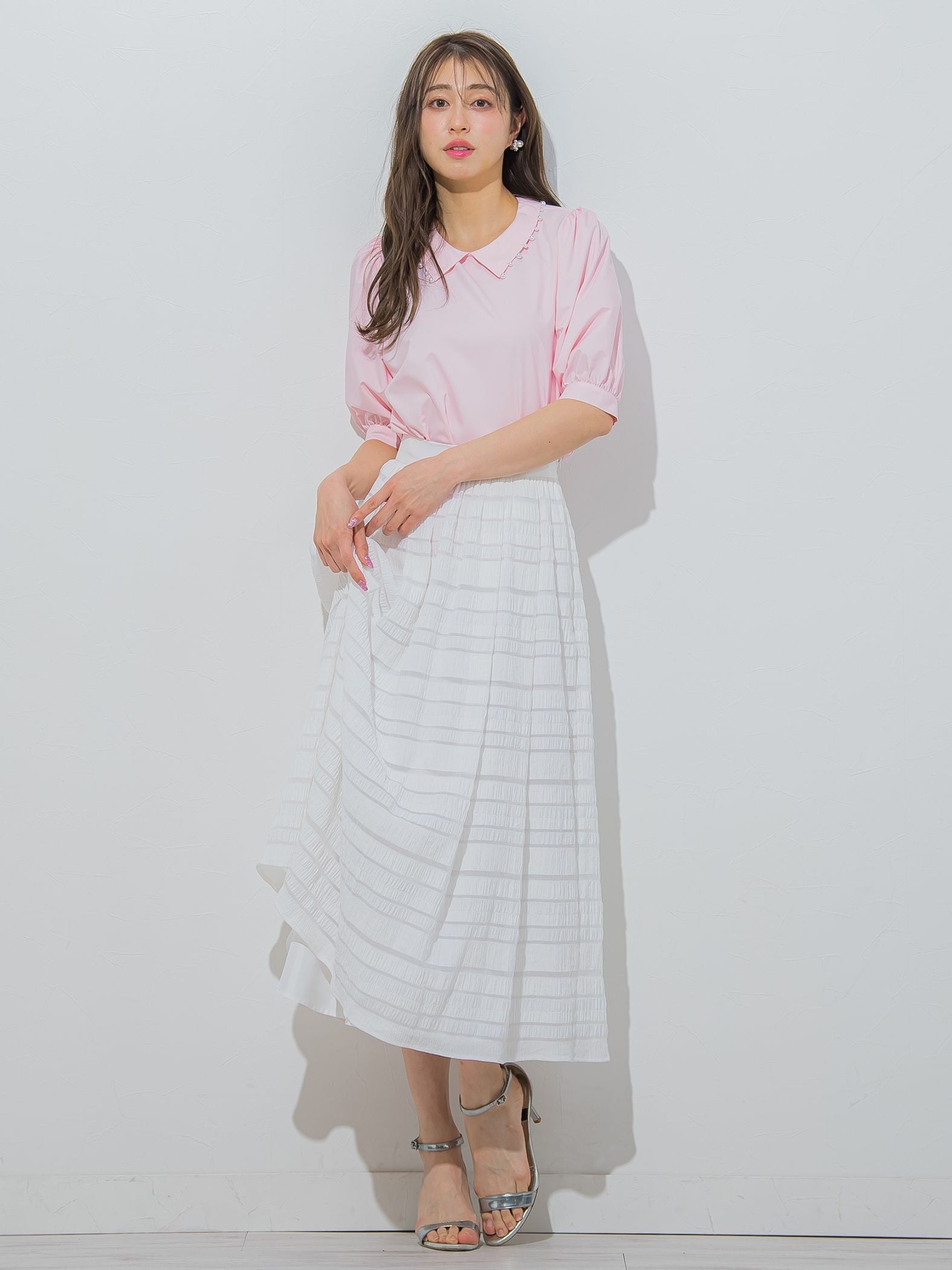 【大きいサイズ】シャーリングシアースカート