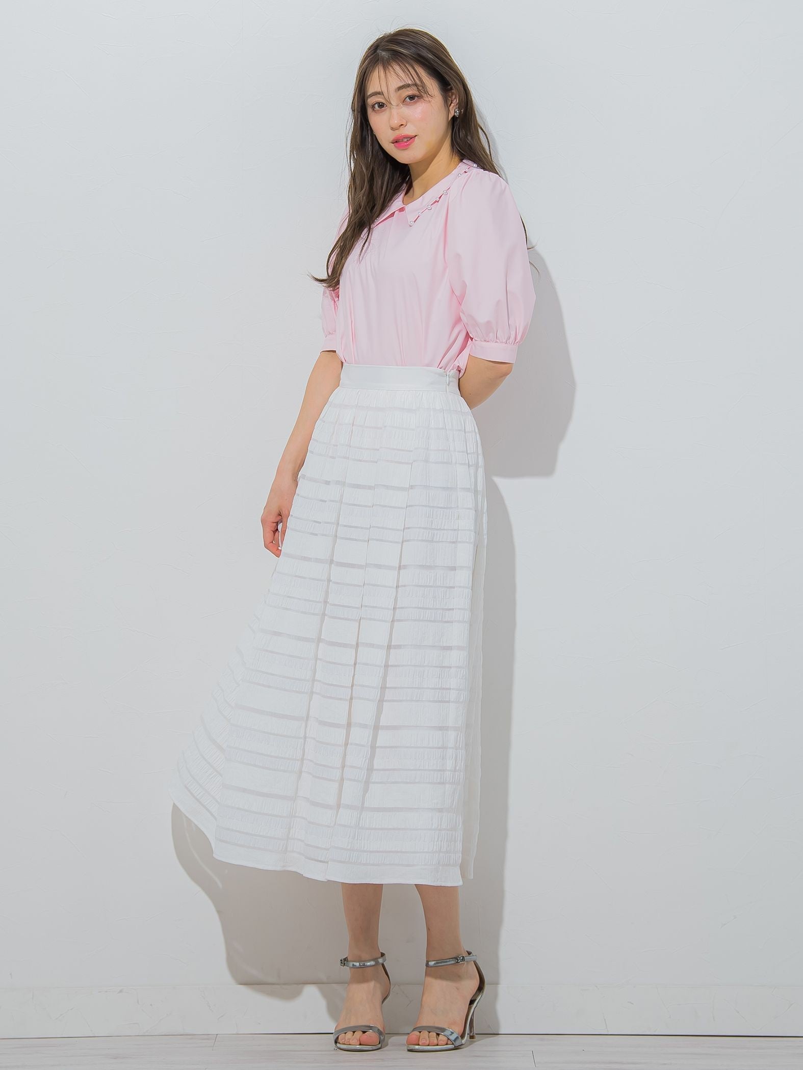 【大きいサイズ】シャーリングシアースカート