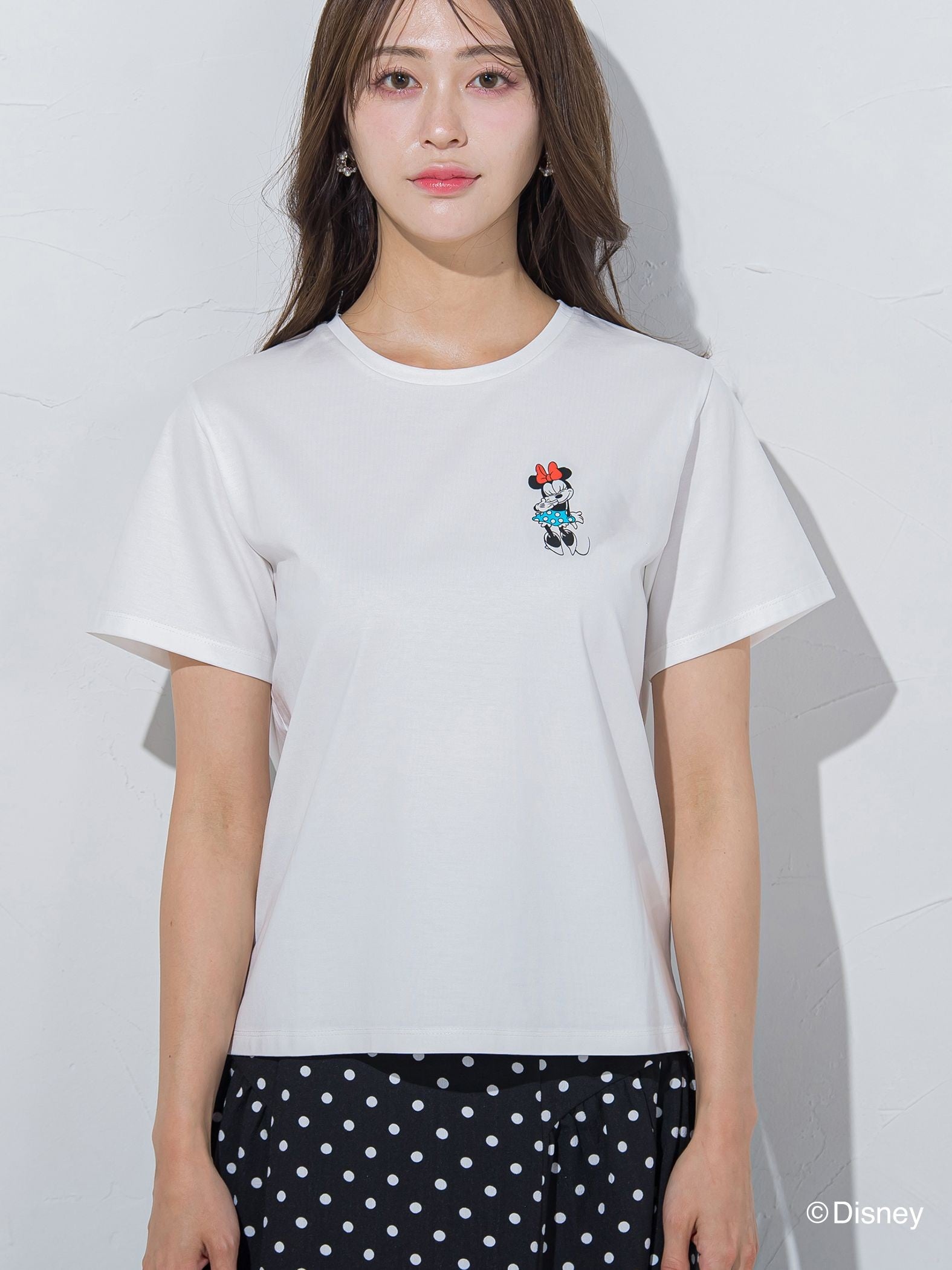 【BIOGRACE】ミニーマウスTシャツ 《VINTAGE CHARACTER ART/洗濯機で洗える》