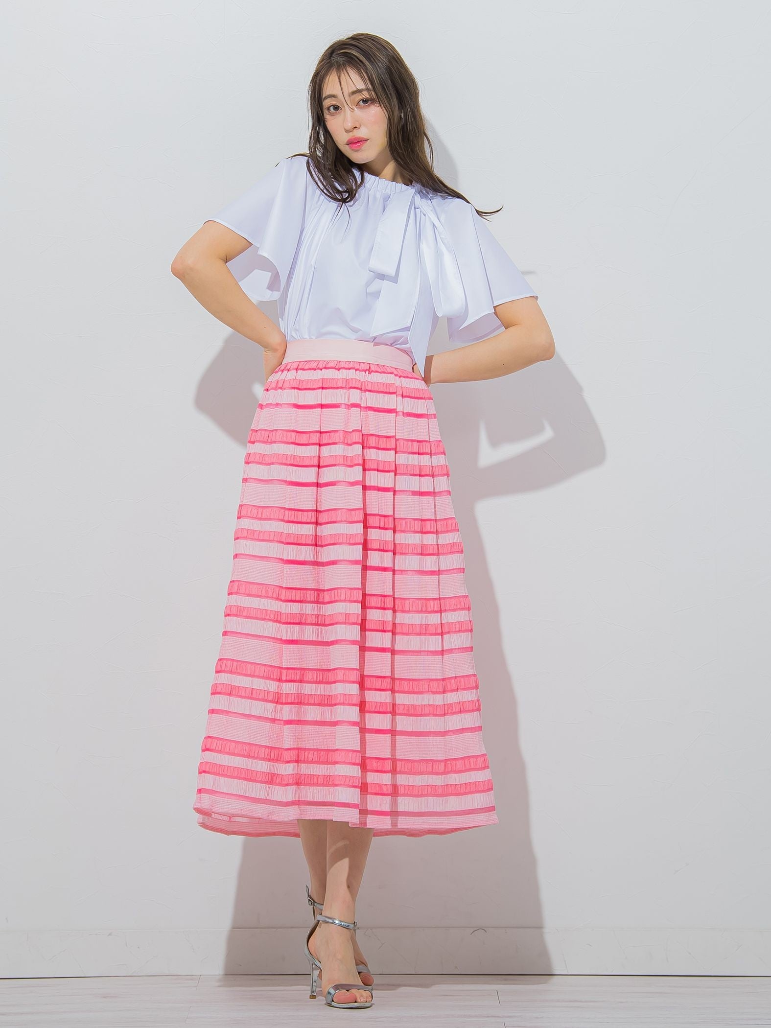 【大きいサイズ】シャーリングシアースカート