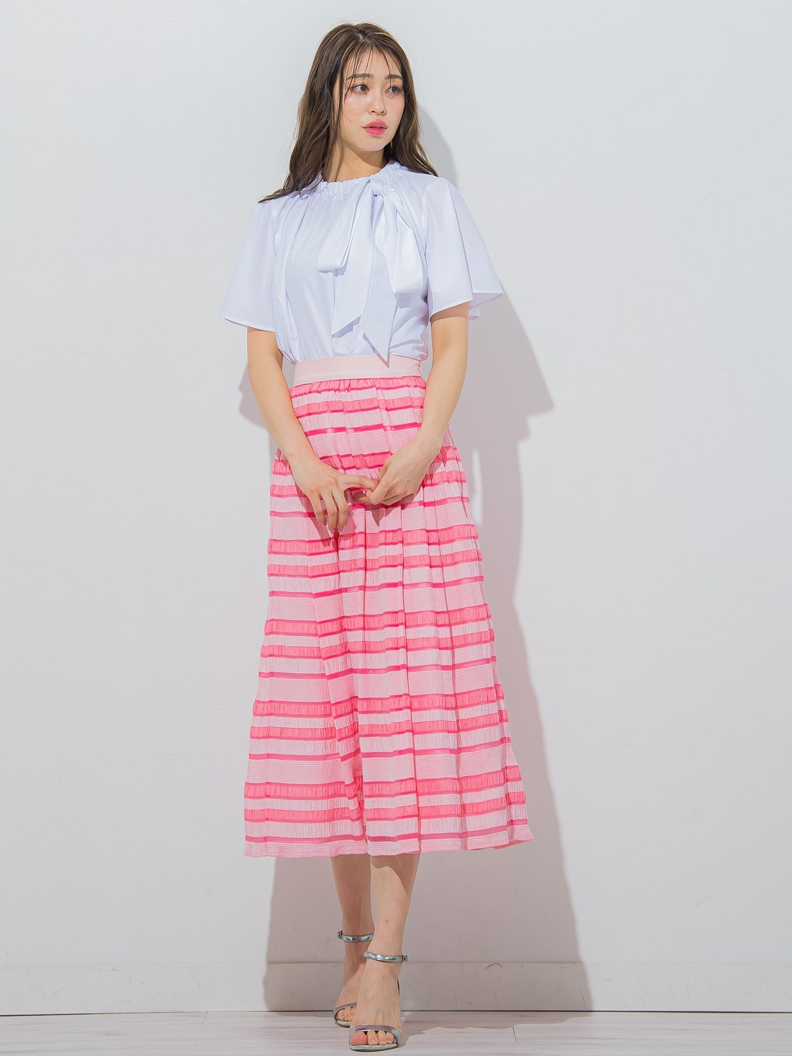 【大きいサイズ】シャーリングシアースカート