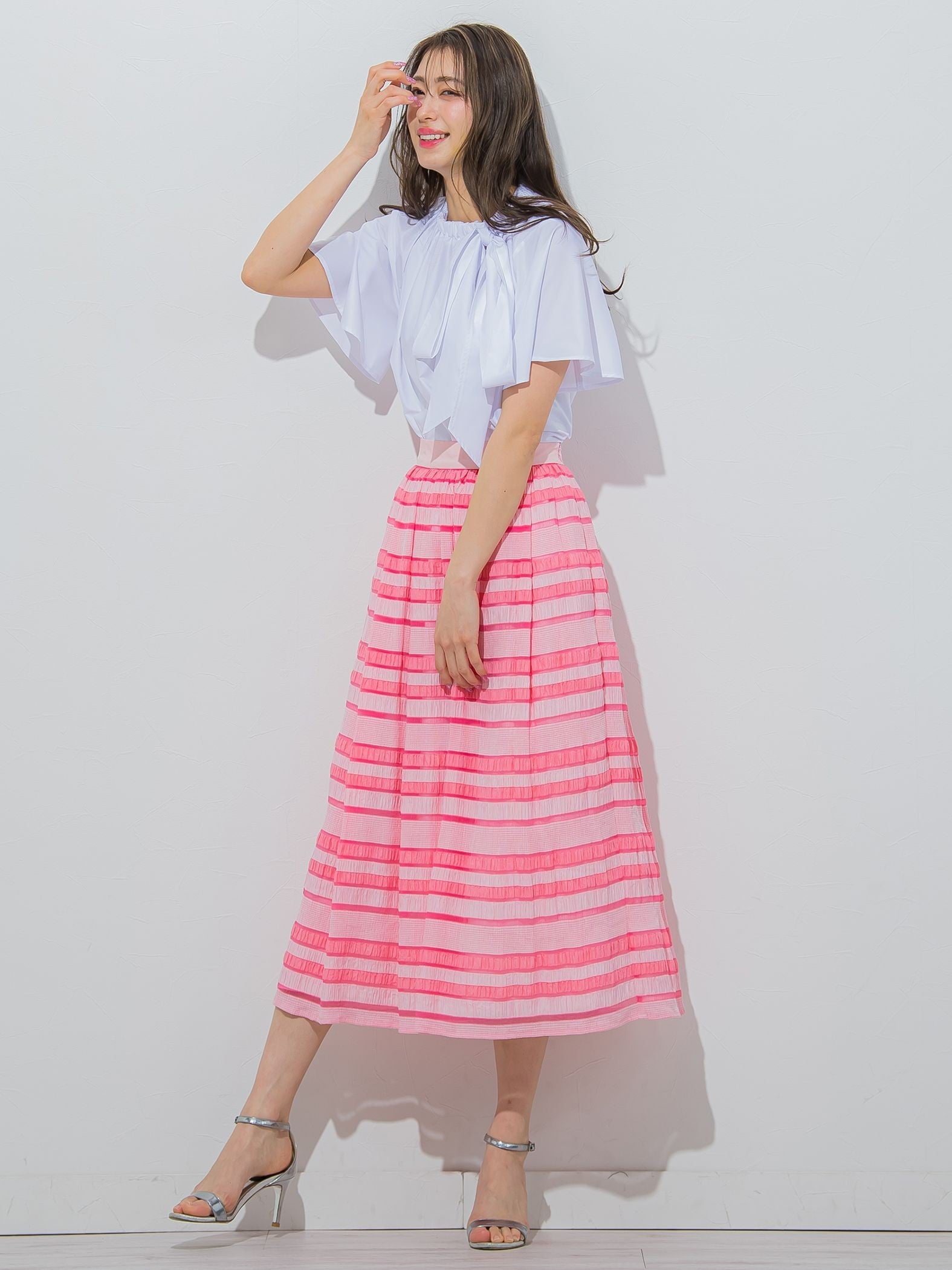 【大きいサイズ】シャーリングシアースカート