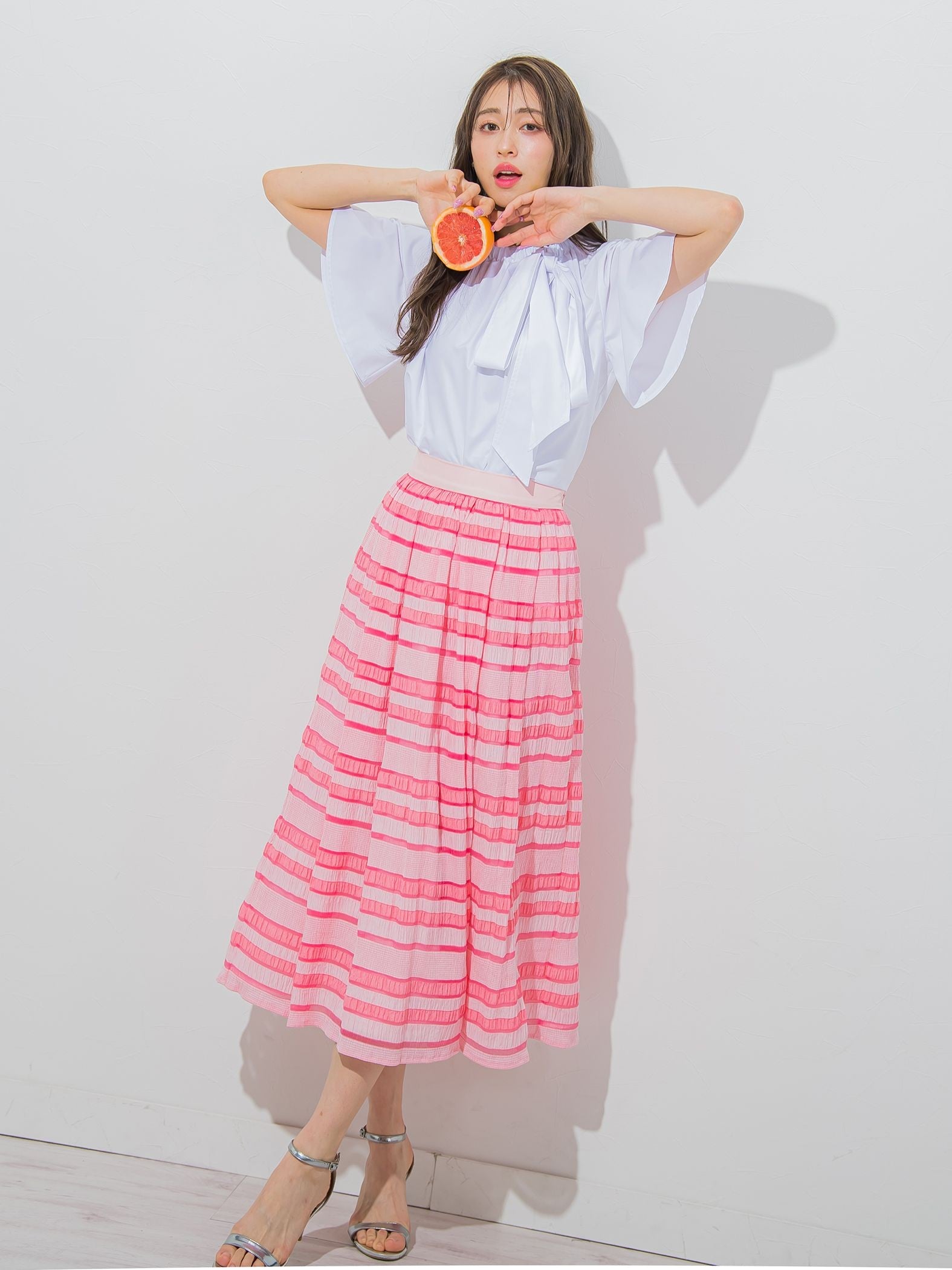 【大きいサイズ】シャーリングシアースカート