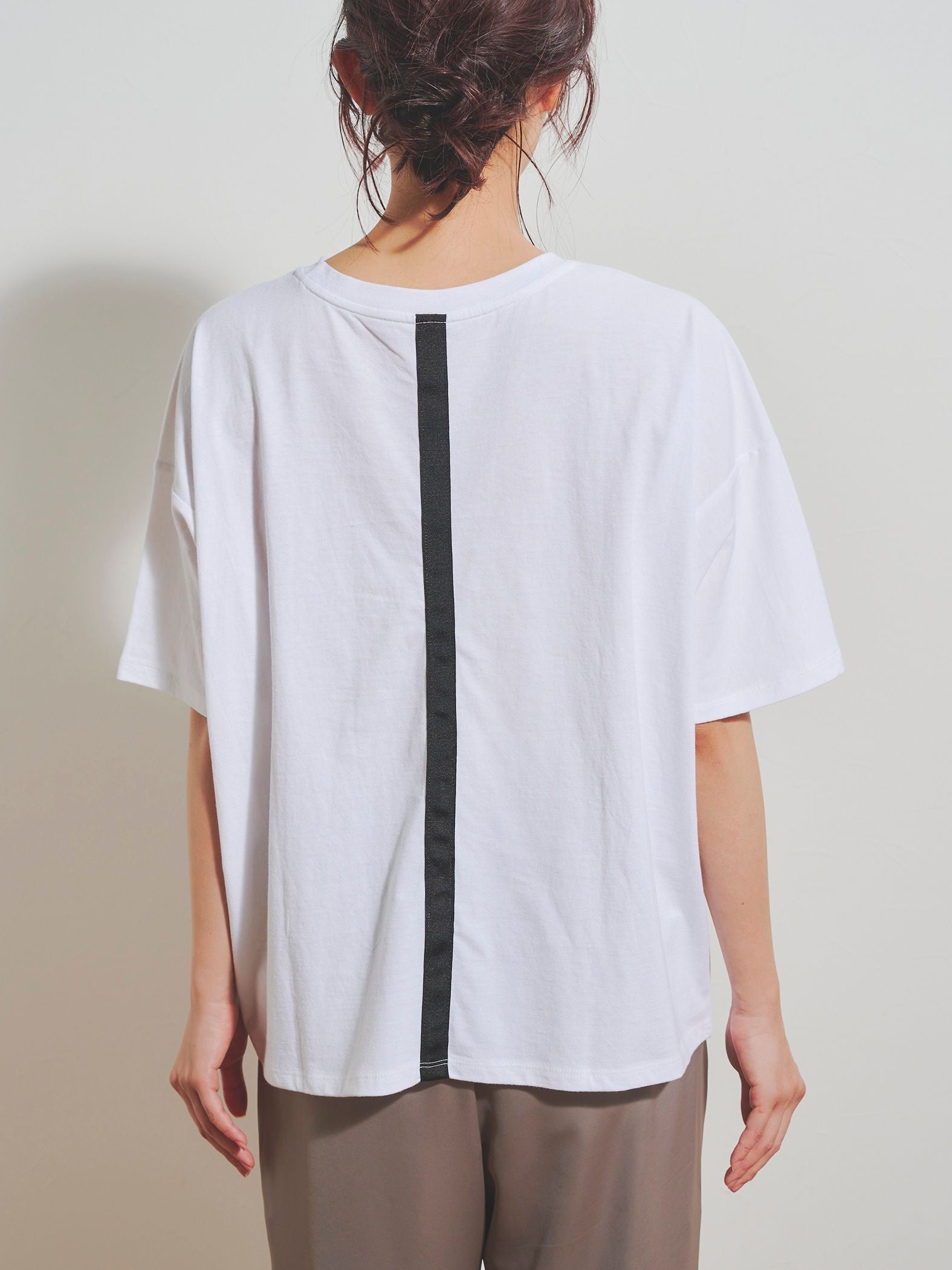 グログランラインロゴTシャツ≪手洗い可能≫