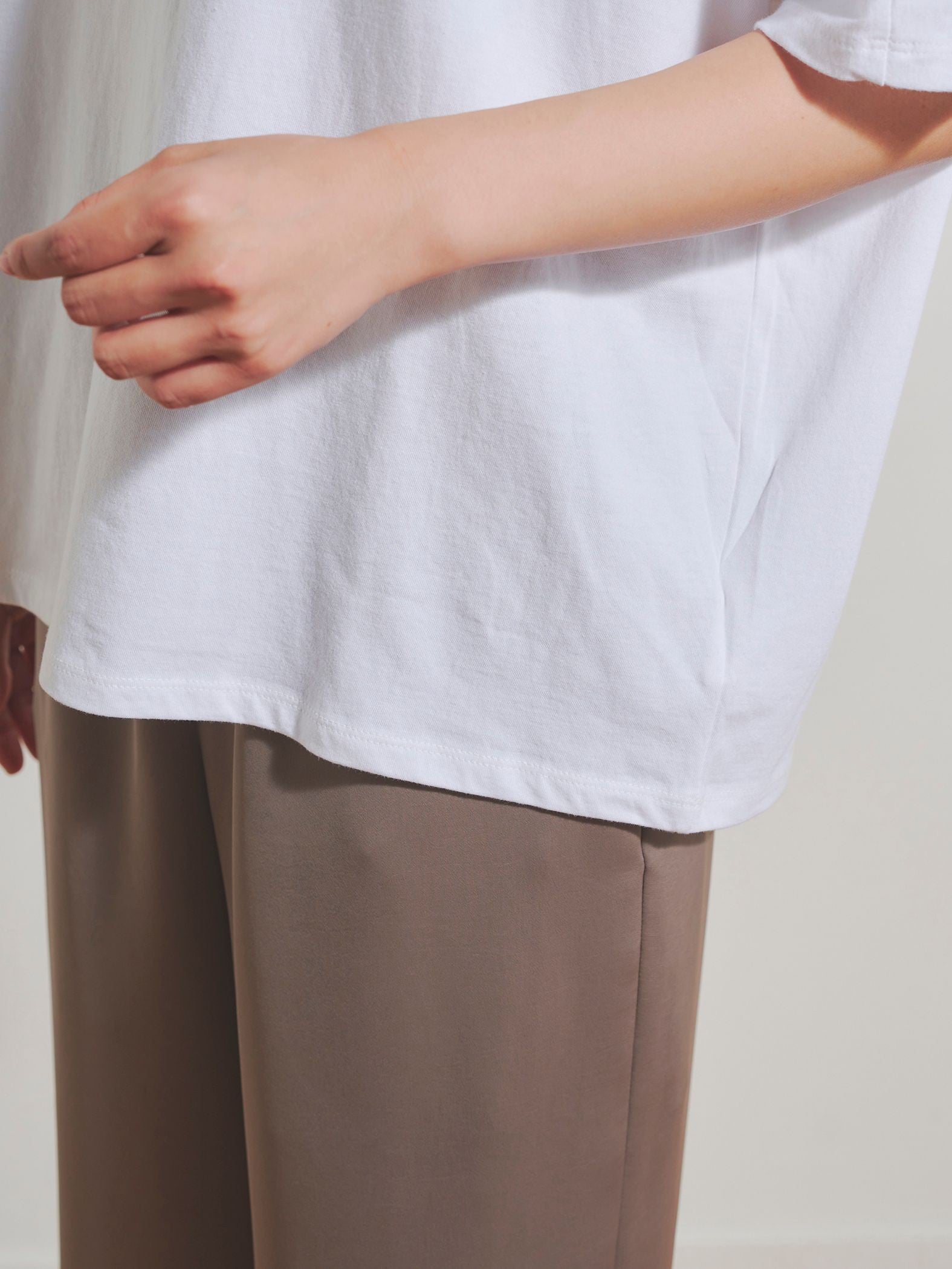 グログランラインロゴTシャツ≪手洗い可能≫