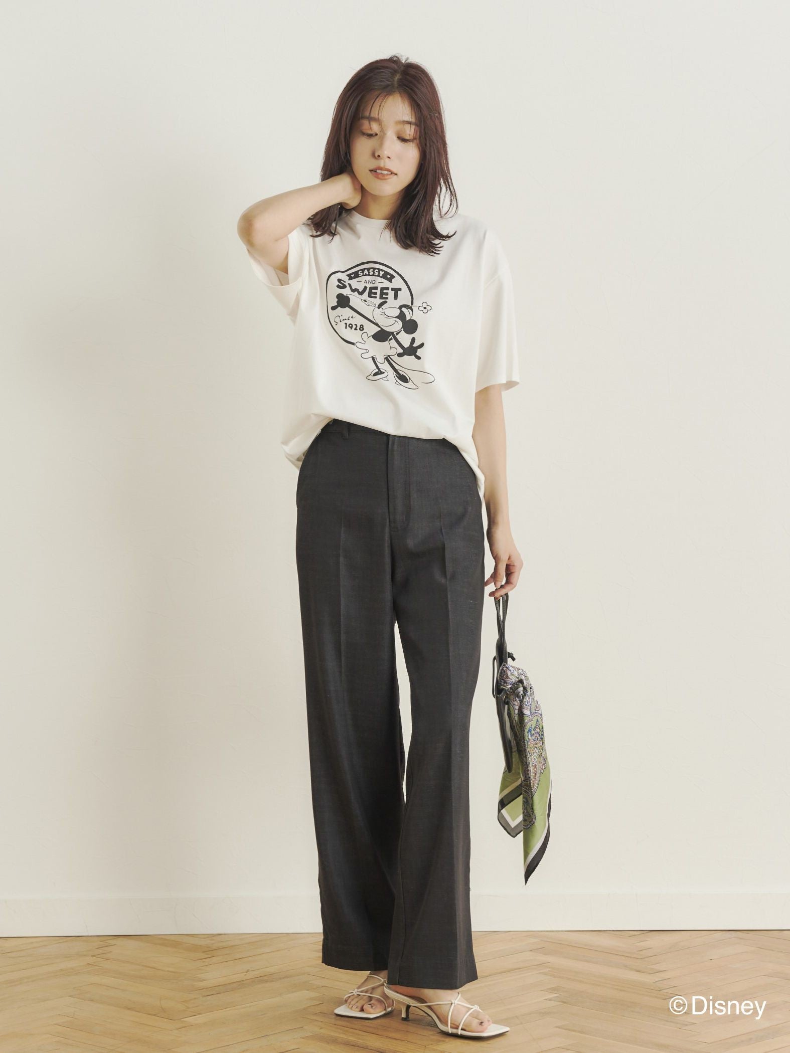 【BIOGRACE】ミニーマウスTシャツ≪蒸気船ウィリー≫
