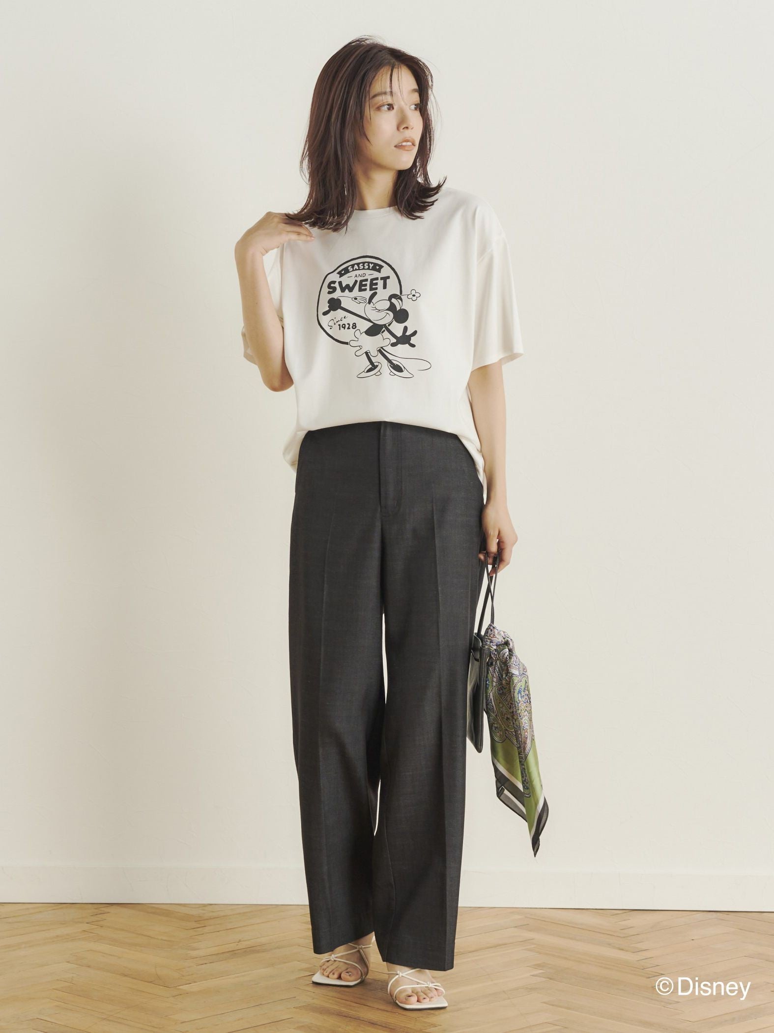【BIOGRACE】ミニーマウスTシャツ≪蒸気船ウィリー≫