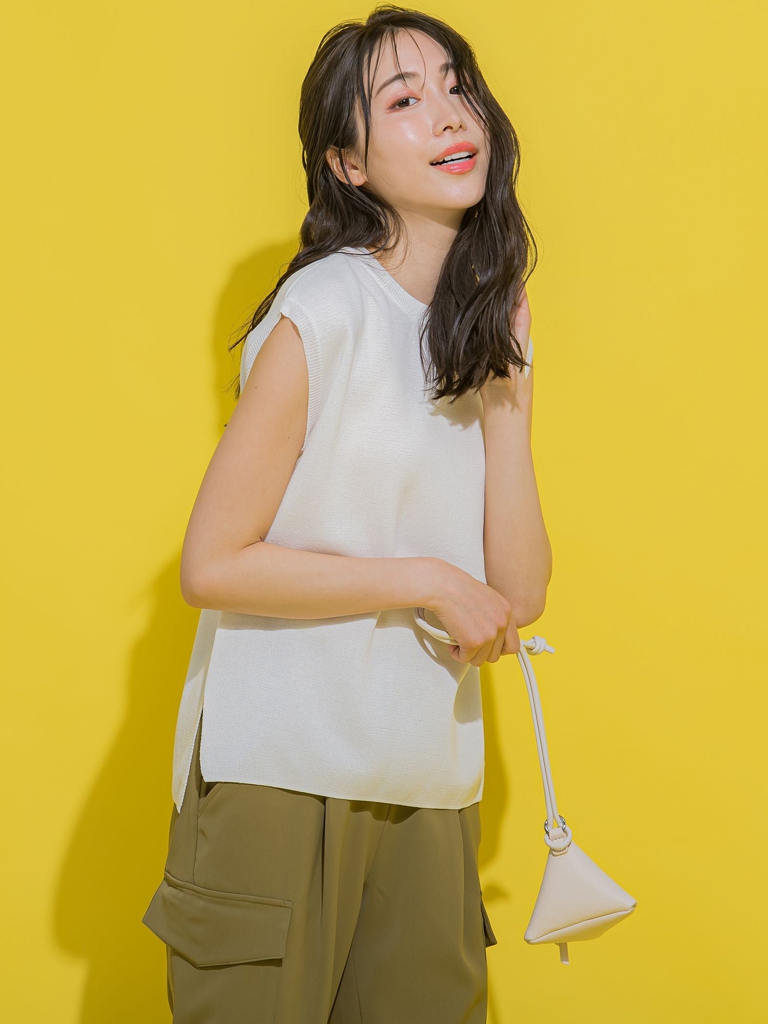【ビッキー定番/新色登場!これからの夏に大活躍】麻タッチプルオーバー《手洗い可能》