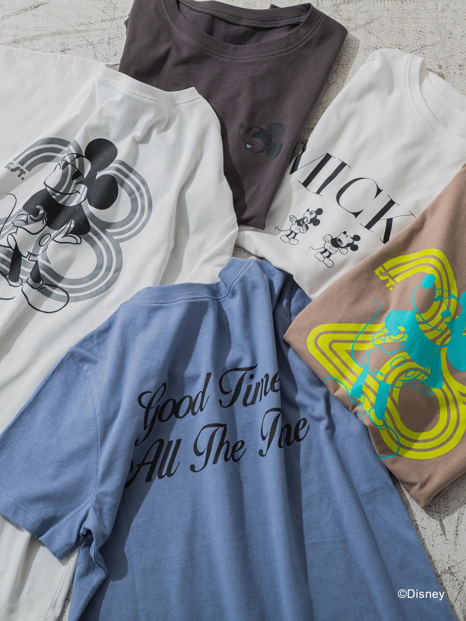 【DISNEY/ディズニー ミッキーマウス】MICKEYオーバーサイズTシャツ《洗濯機で洗える》