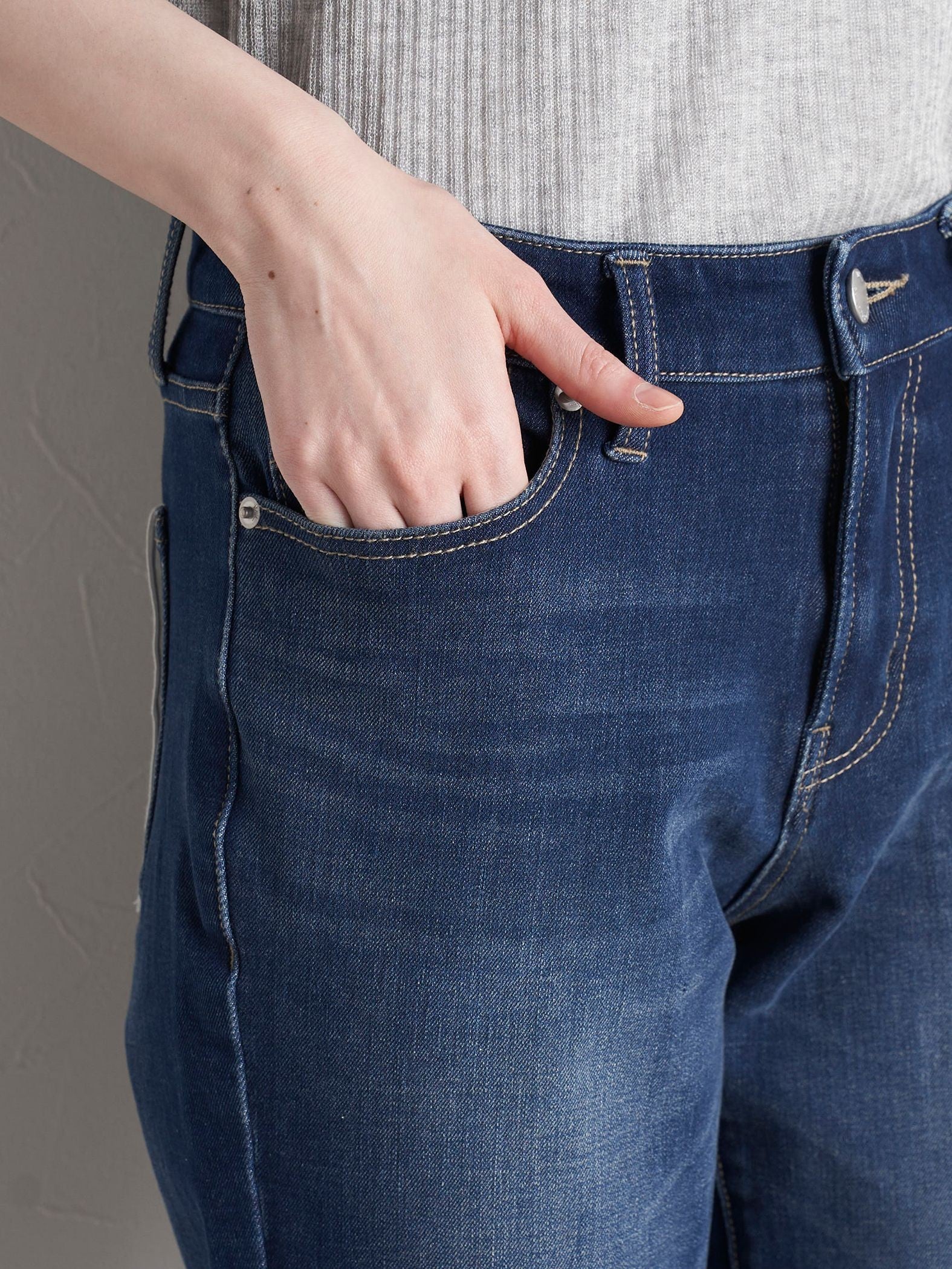 【極】イスコマルチ4WAYデニムパンツ≪洗濯機で洗える≫
