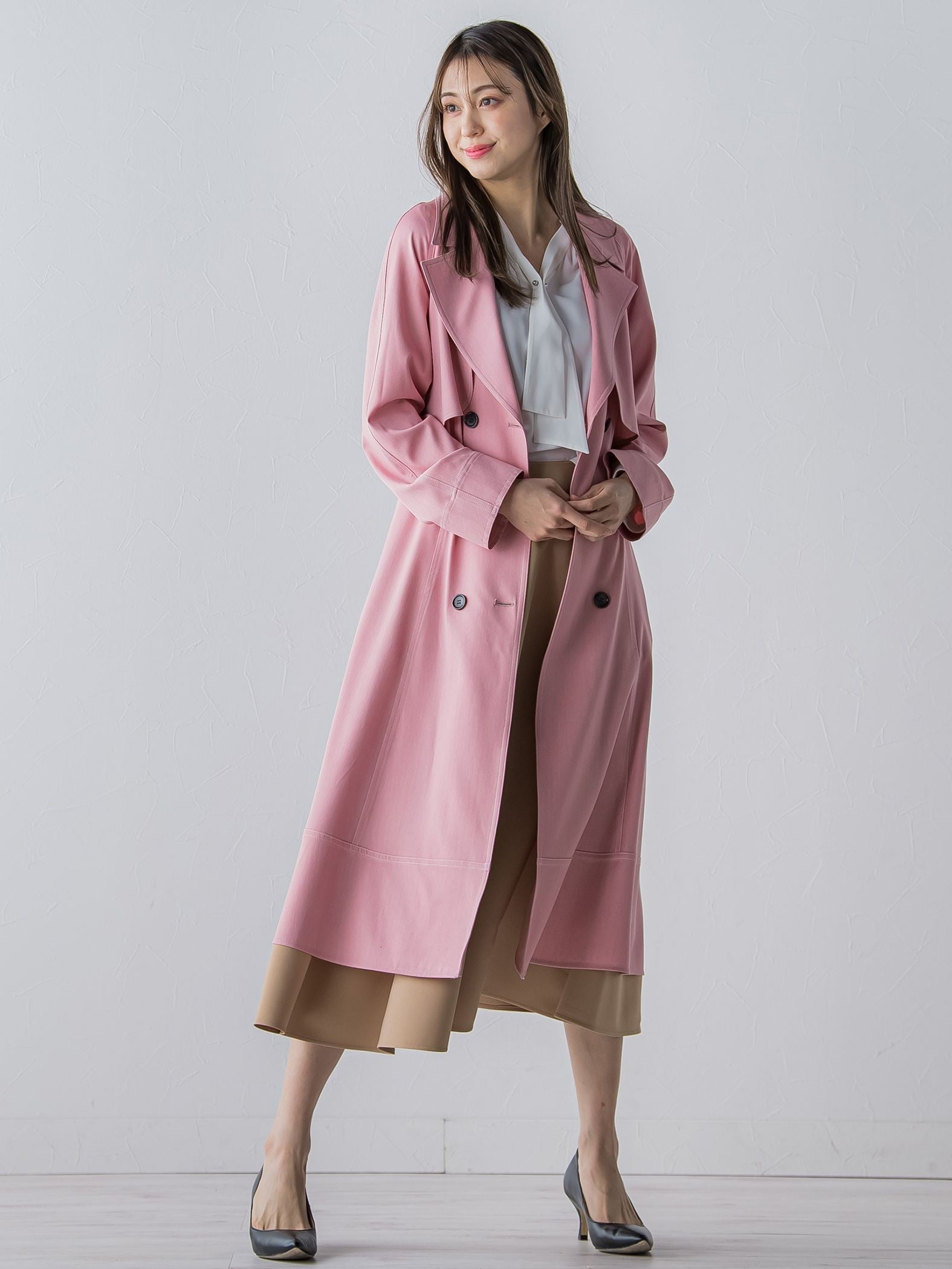 デニムシャンブレートレンチコート