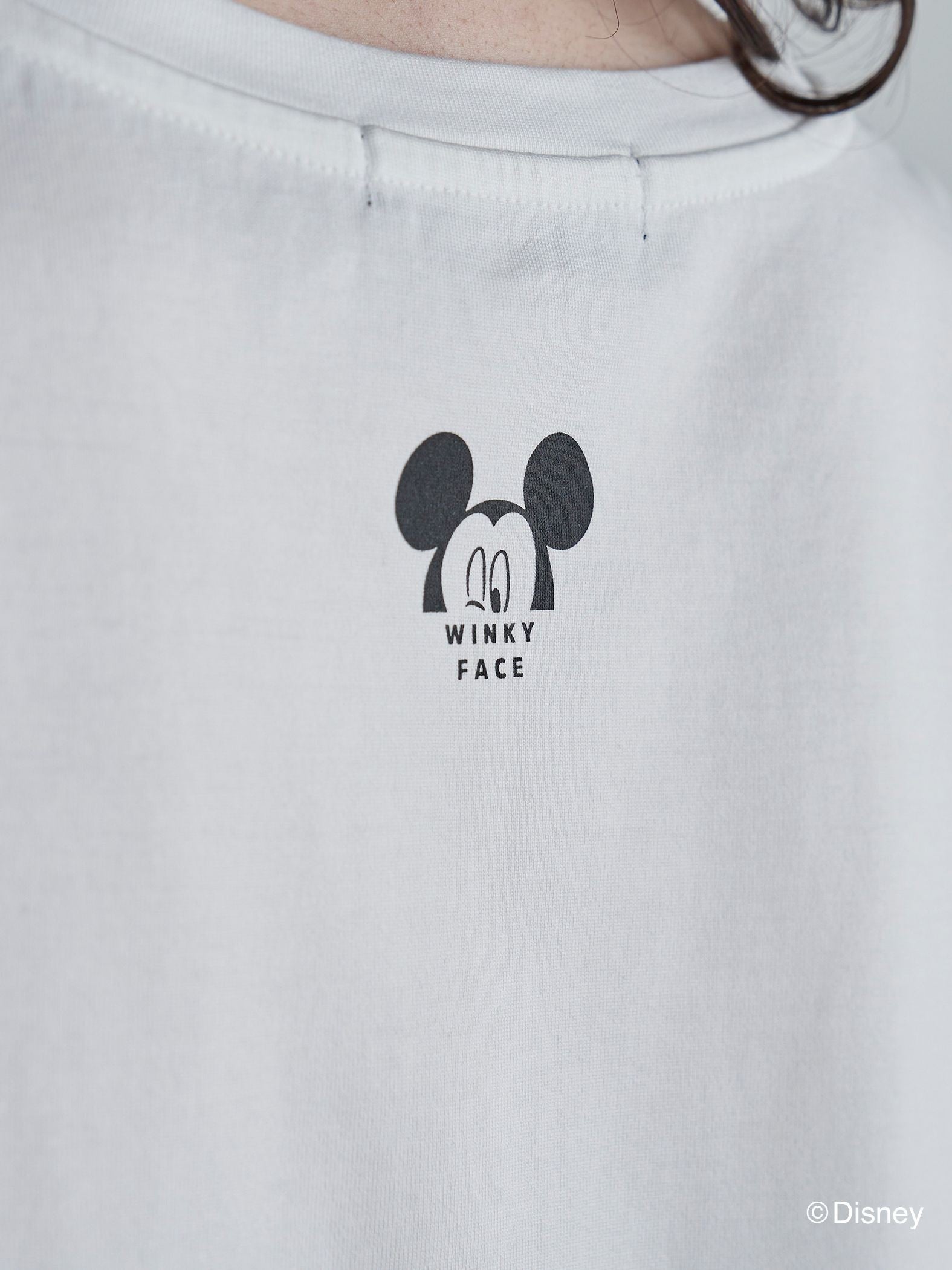 【BIOGRACE】ミッキーマウスTシャツ≪クローズアイ/洗濯機で洗える≫