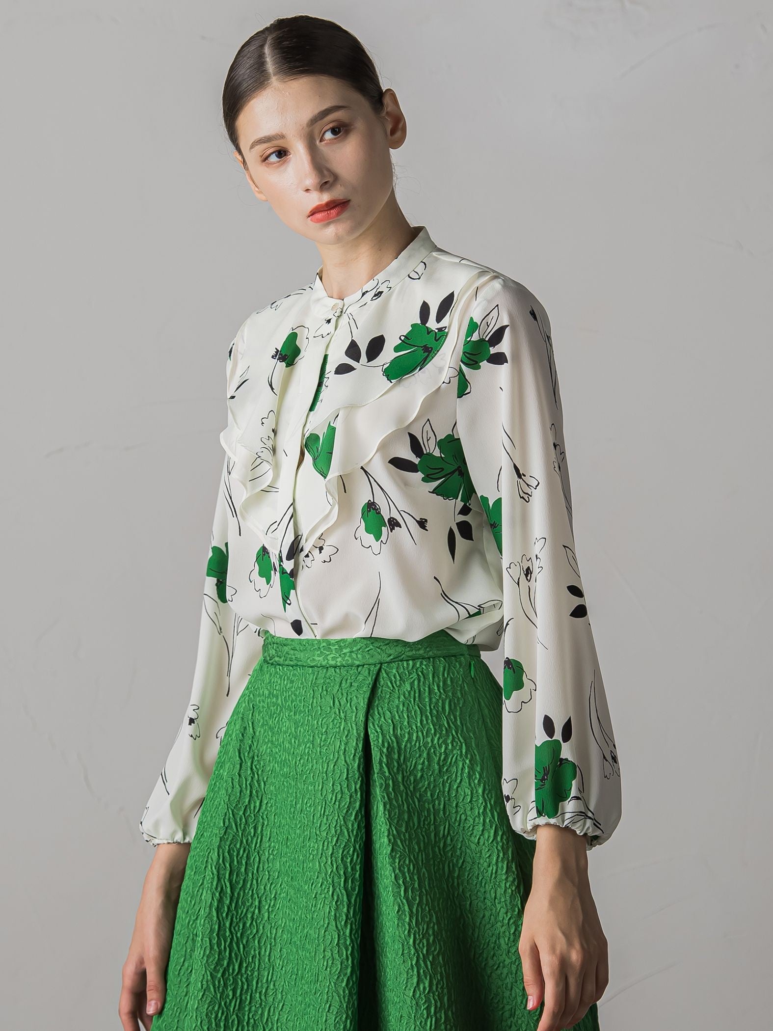 FLOWER PRINT BLOUSE
