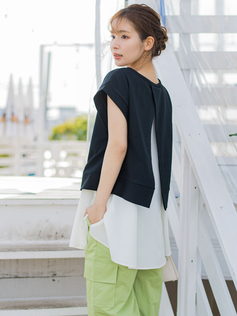 1枚で簡単オシャレ！】切り替えレイヤードトップス《洗濯機で洗える》 | VICKY（ビッキー） | レディースファッション通販のJ Lounge【公式】