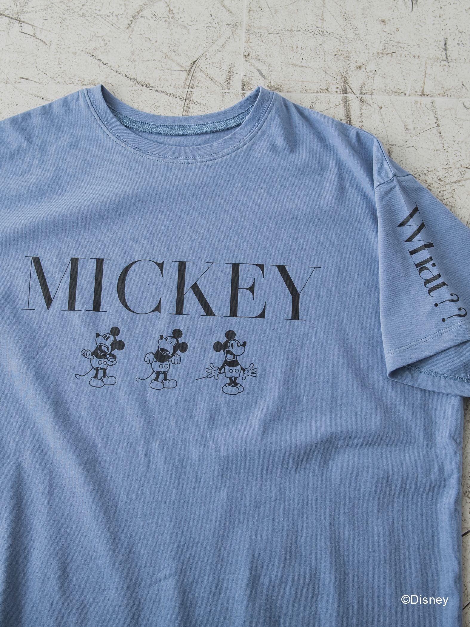 【DISNEY/ディズニー ミッキーマウス】MICKEYオーバーサイズTシャツ《洗濯機で洗える》