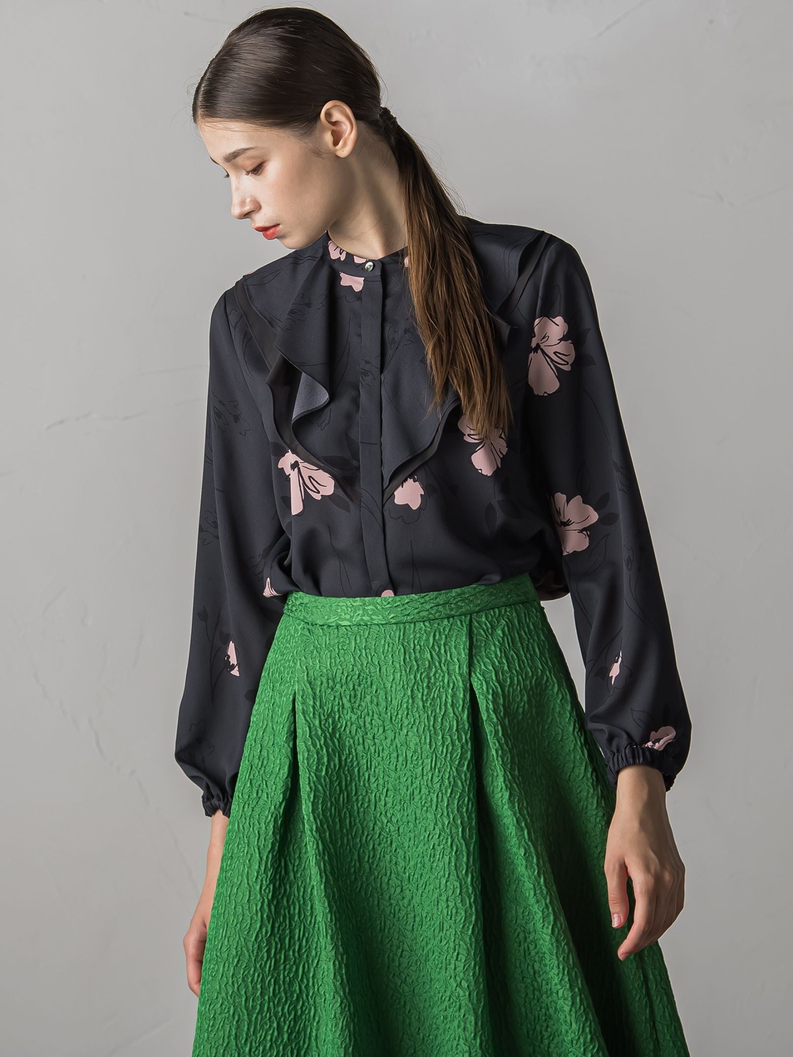 FLOWER PRINT BLOUSE