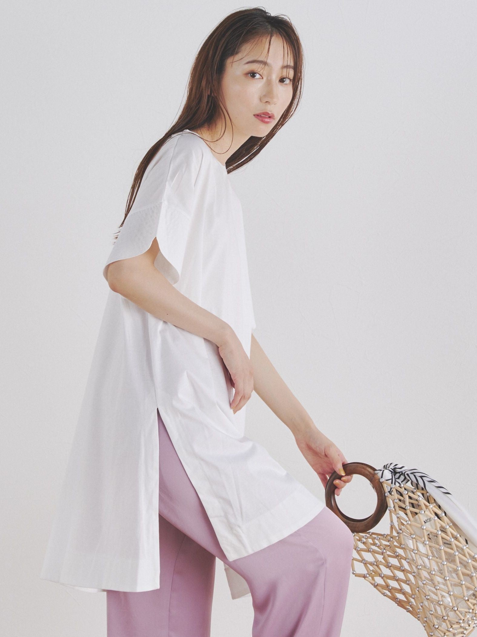 チュニックTシャツ≪洗濯機で洗える≫
