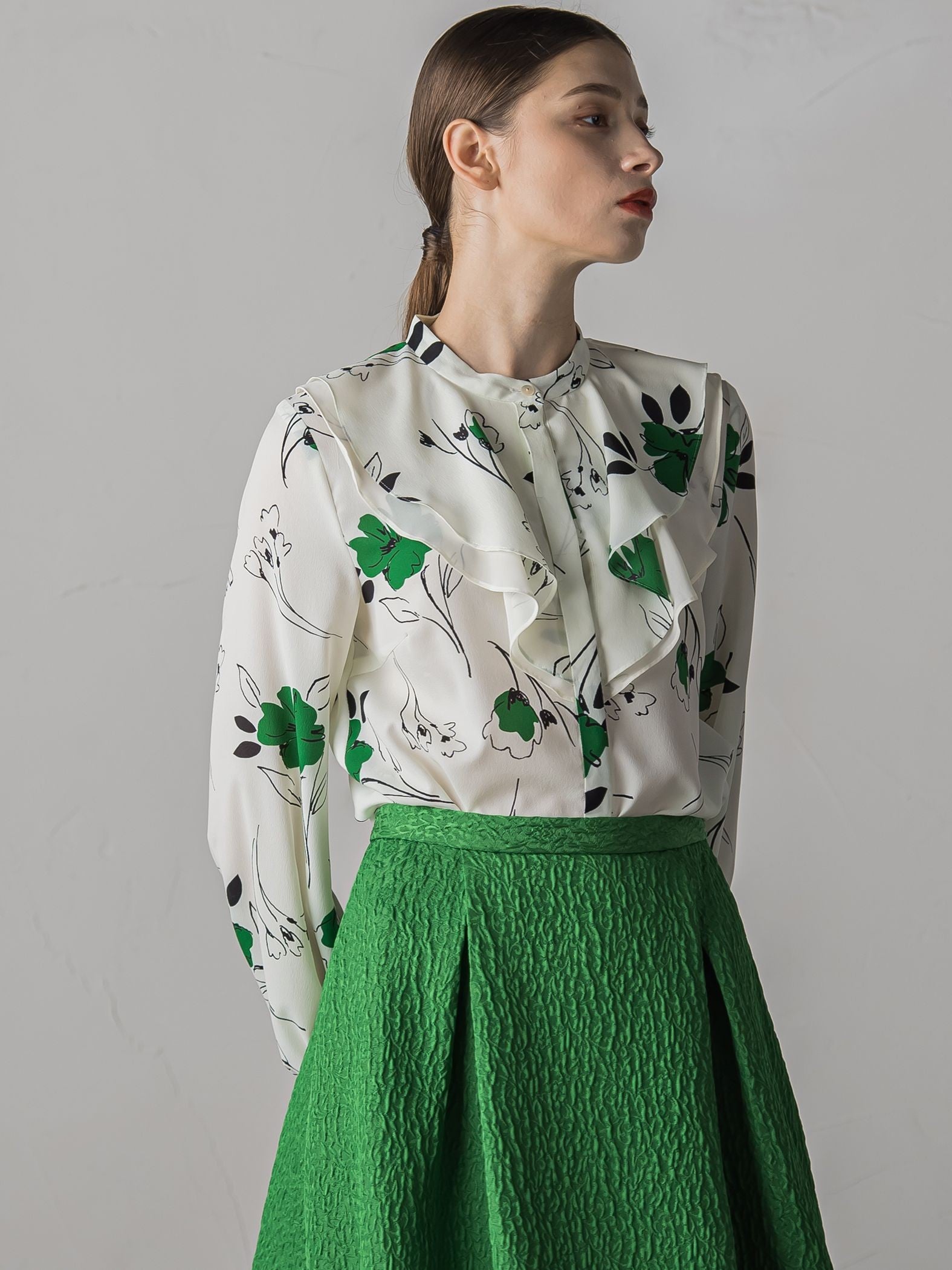 FLOWER PRINT BLOUSE