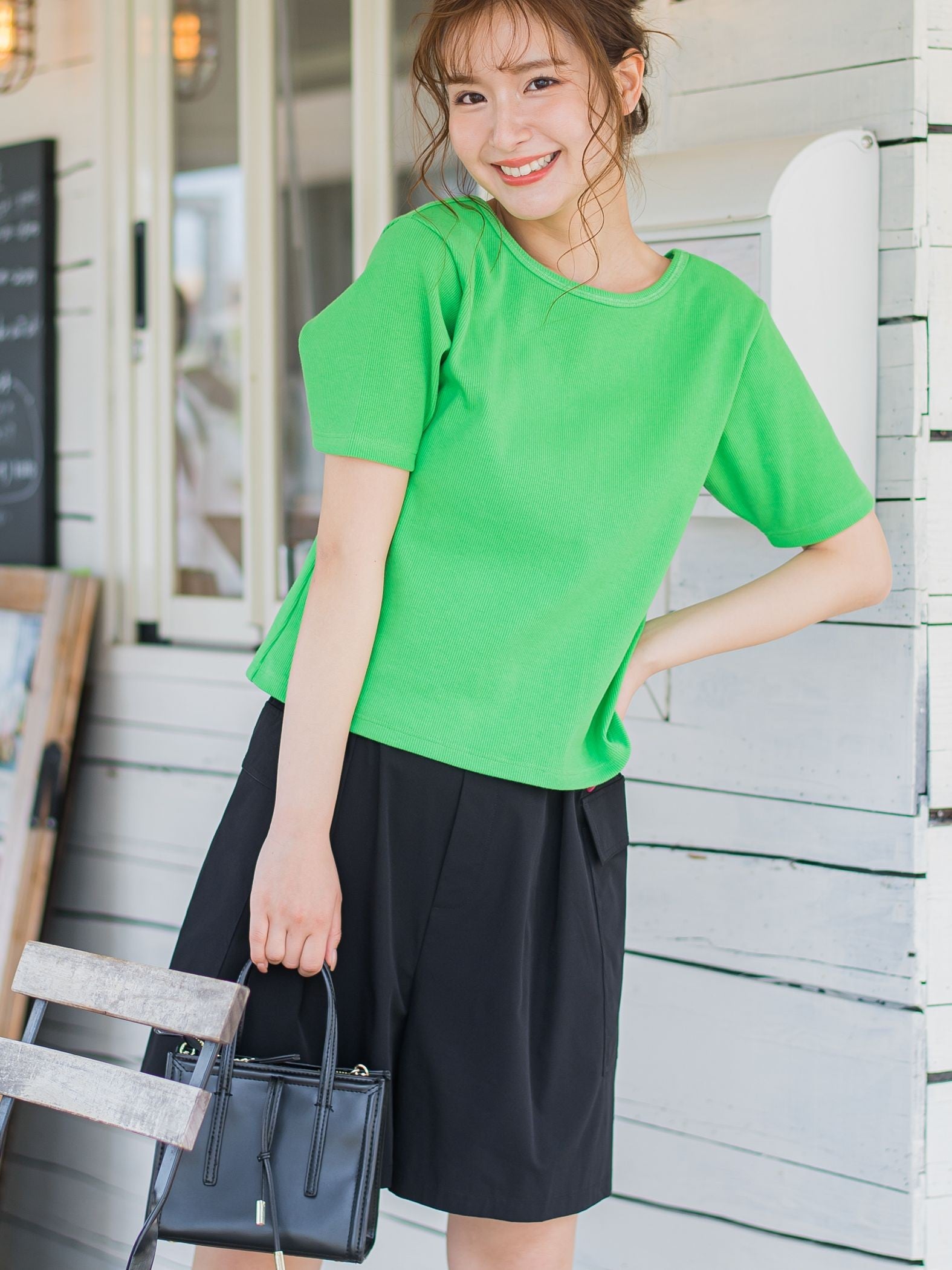 【着回し力抜群】テレコバックオープンTシャツ《洗濯機で洗える》