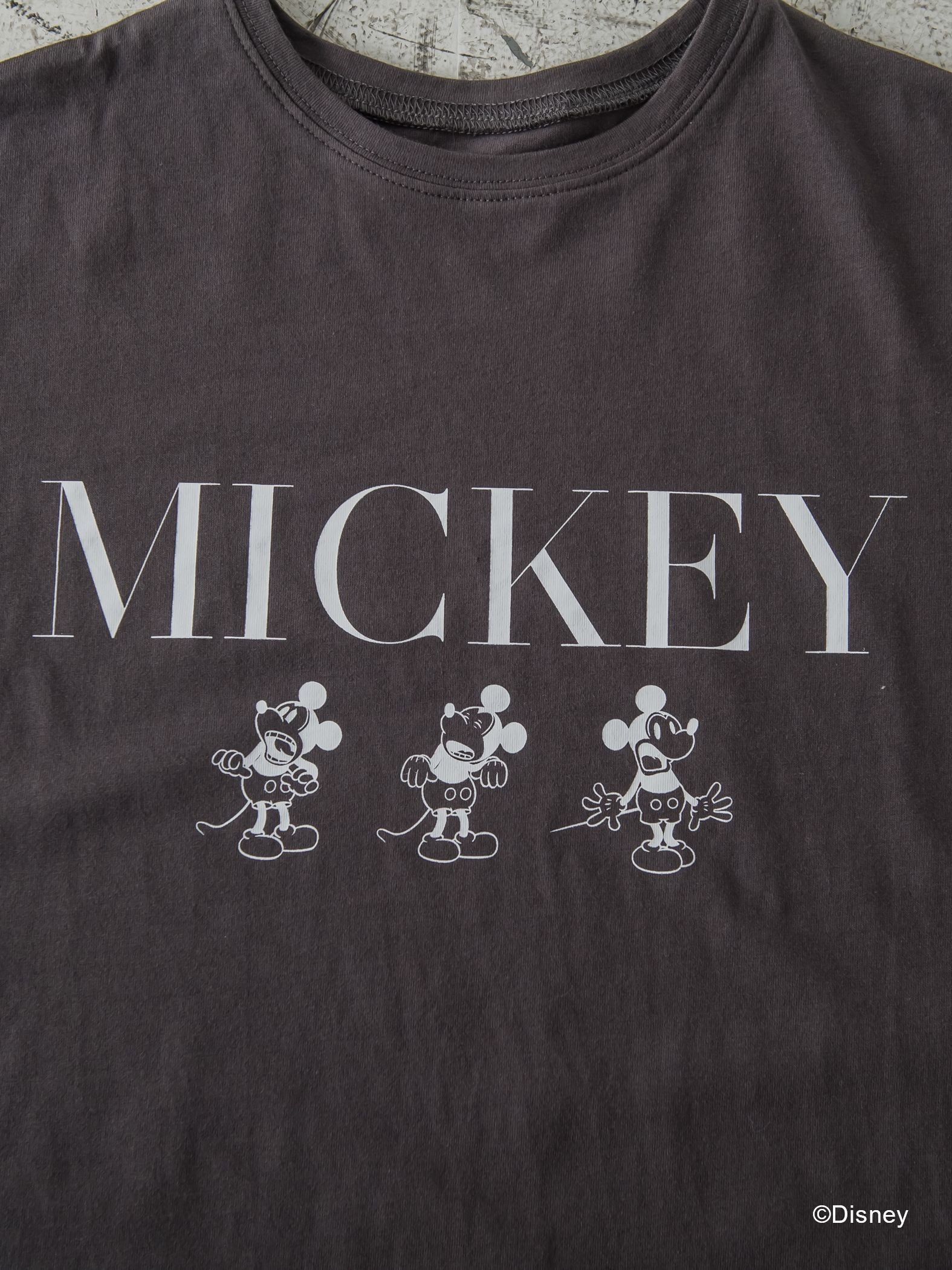 【DISNEY/ディズニー ミッキーマウス】MICKEYオーバーサイズTシャツ《洗濯機で洗える》