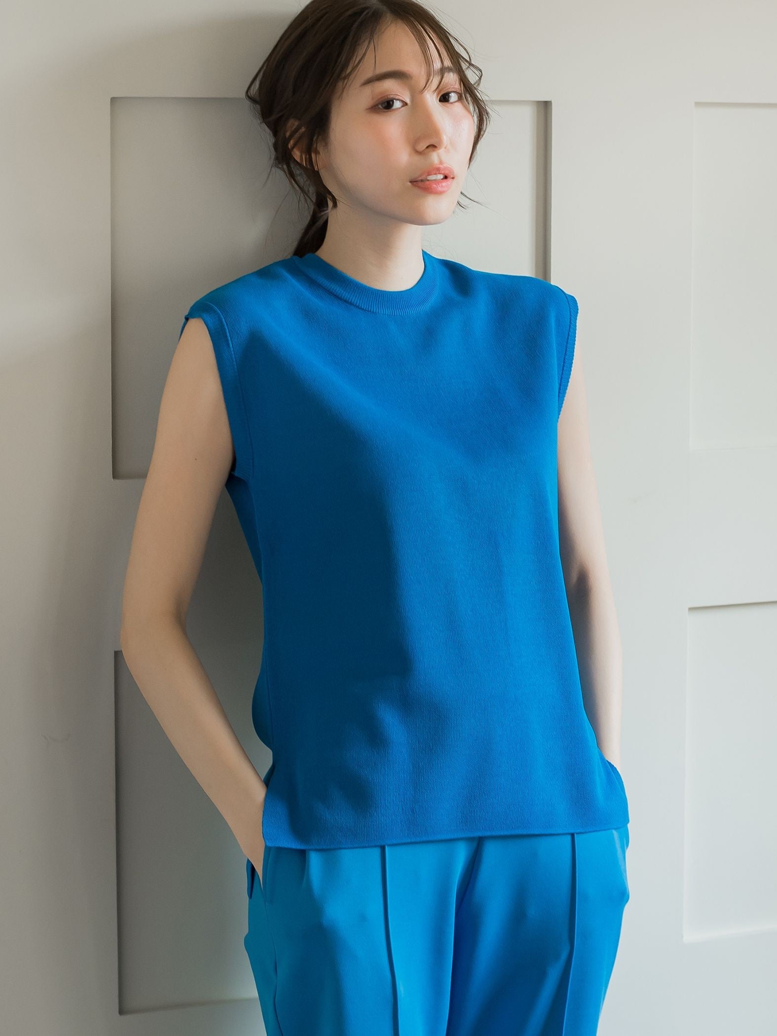 【ビッキー定番/新色登場!これからの夏に大活躍】麻タッチプルオーバー《手洗い可能》