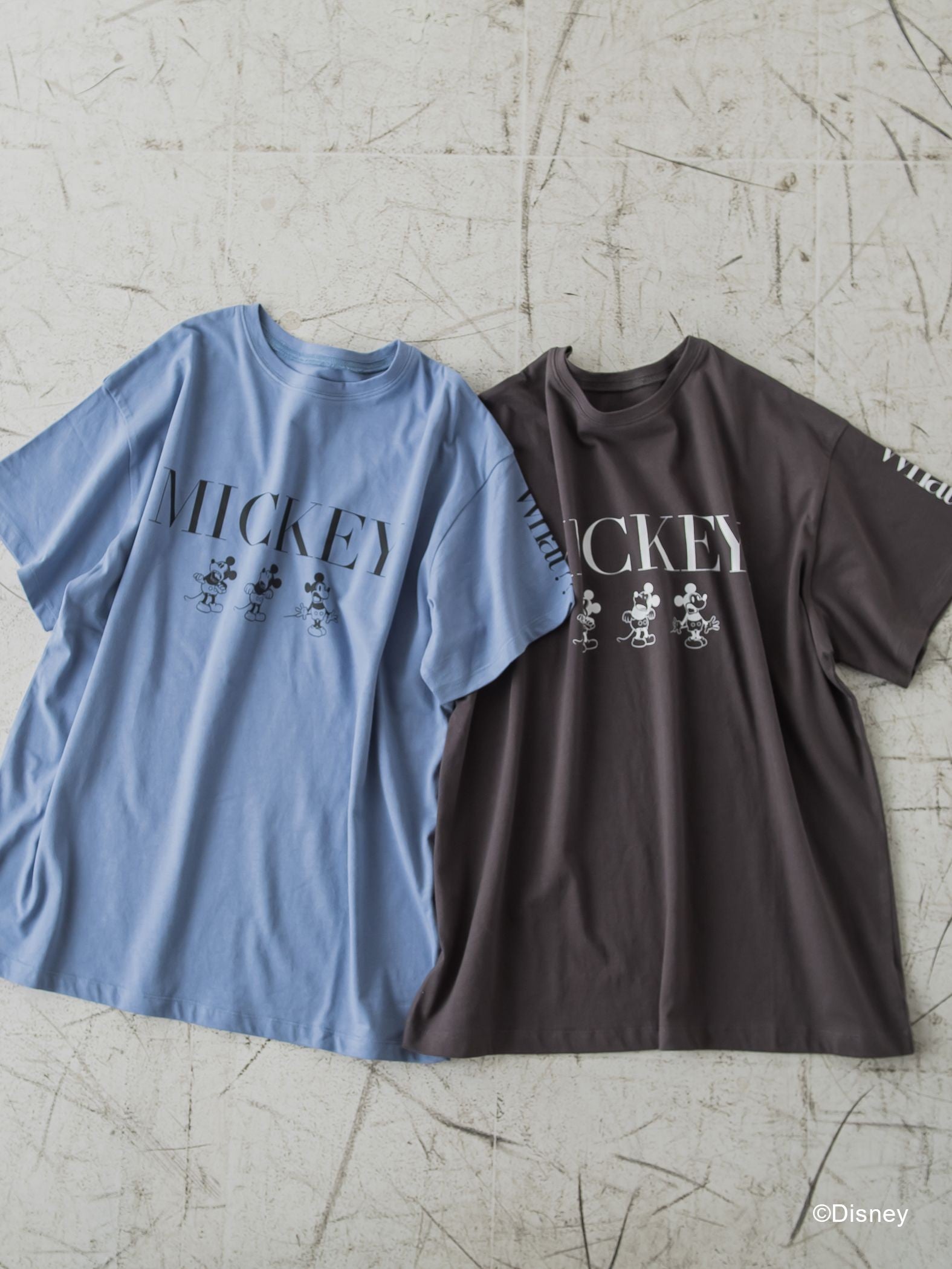 【DISNEY/ディズニー ミッキーマウス】MICKEYオーバーサイズTシャツ《洗濯機で洗える》