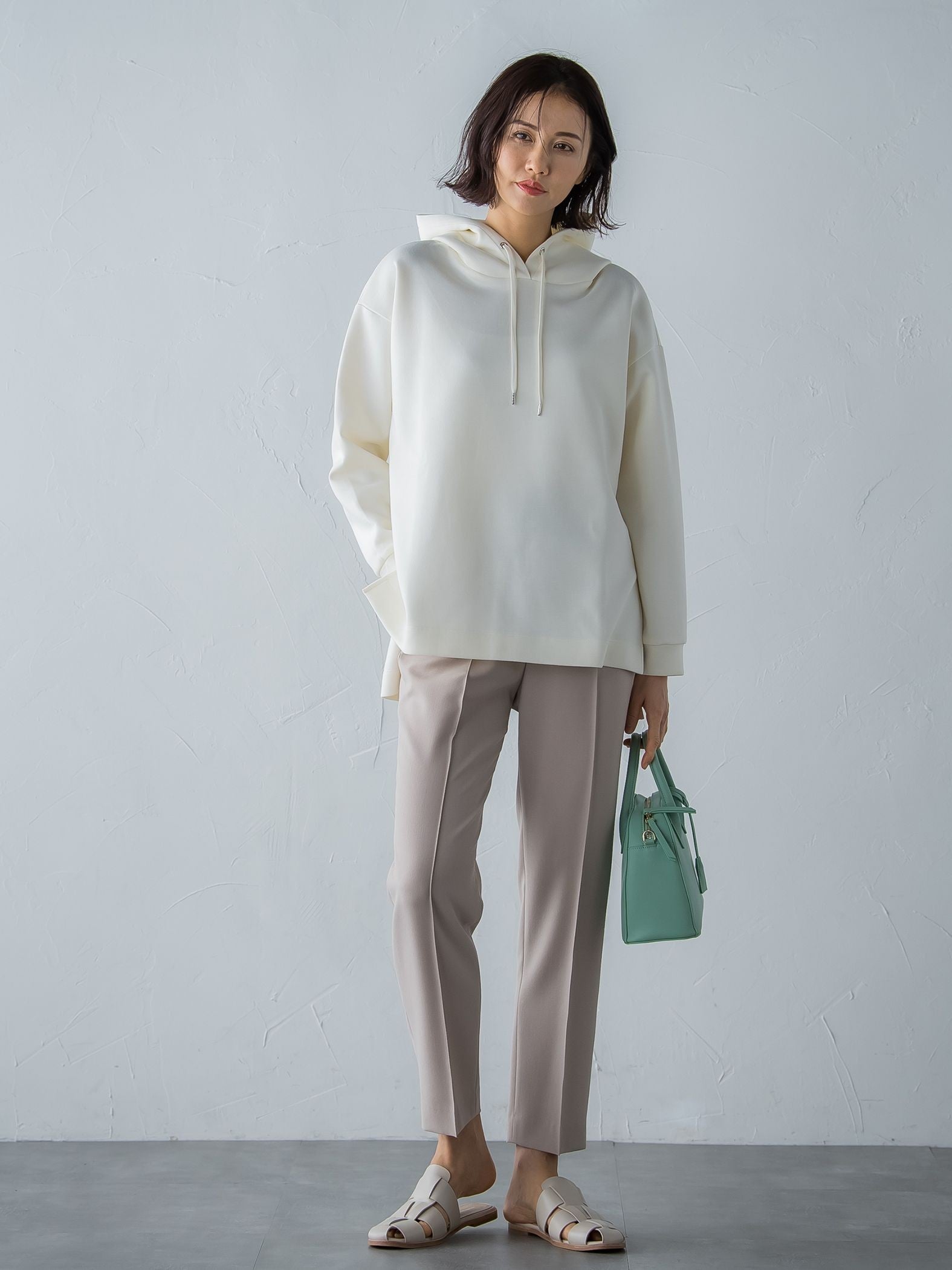 ドロストテーパードパンツ≪洗濯機で洗える≫