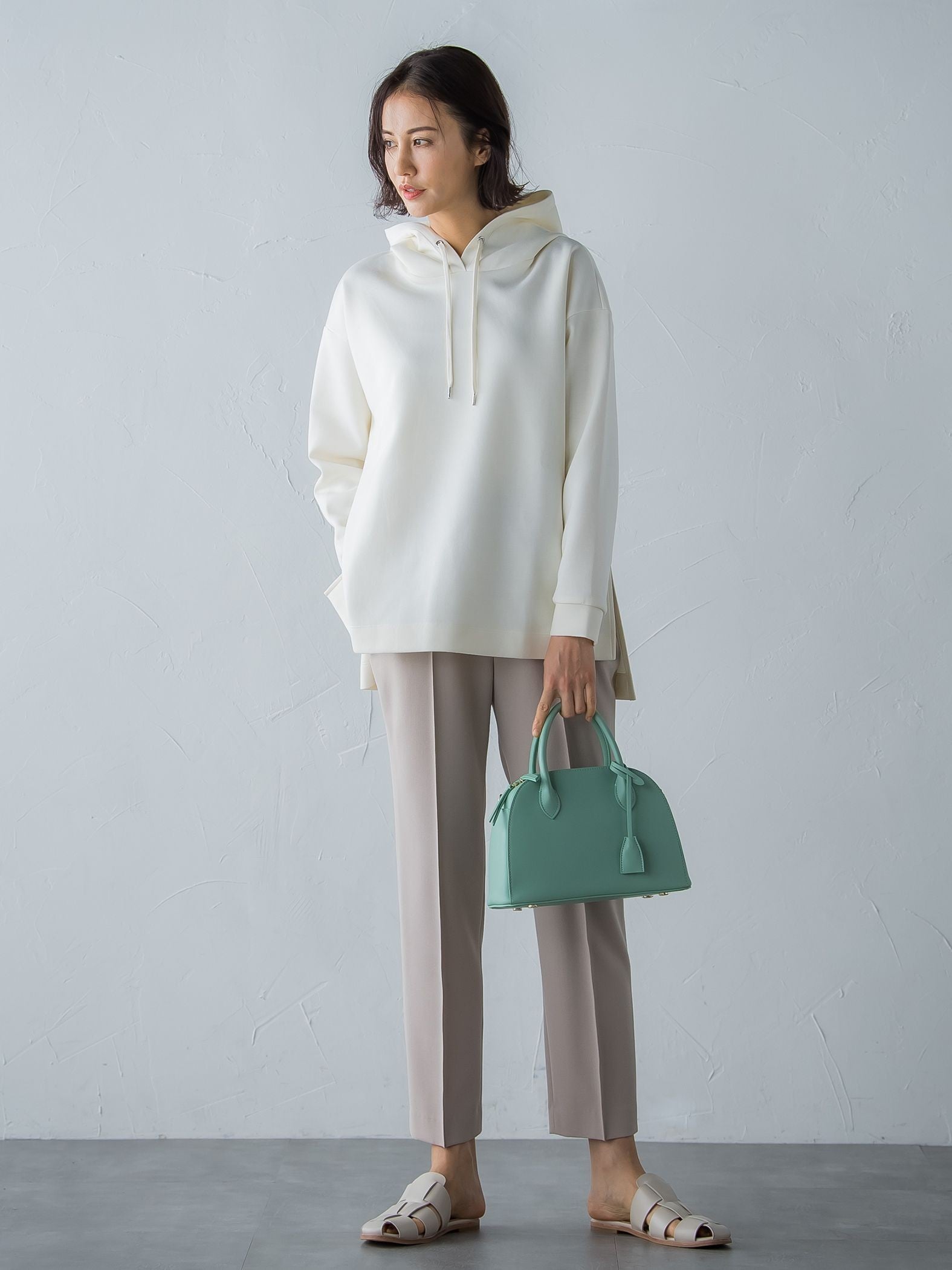 ドロストテーパードパンツ≪洗濯機で洗える≫