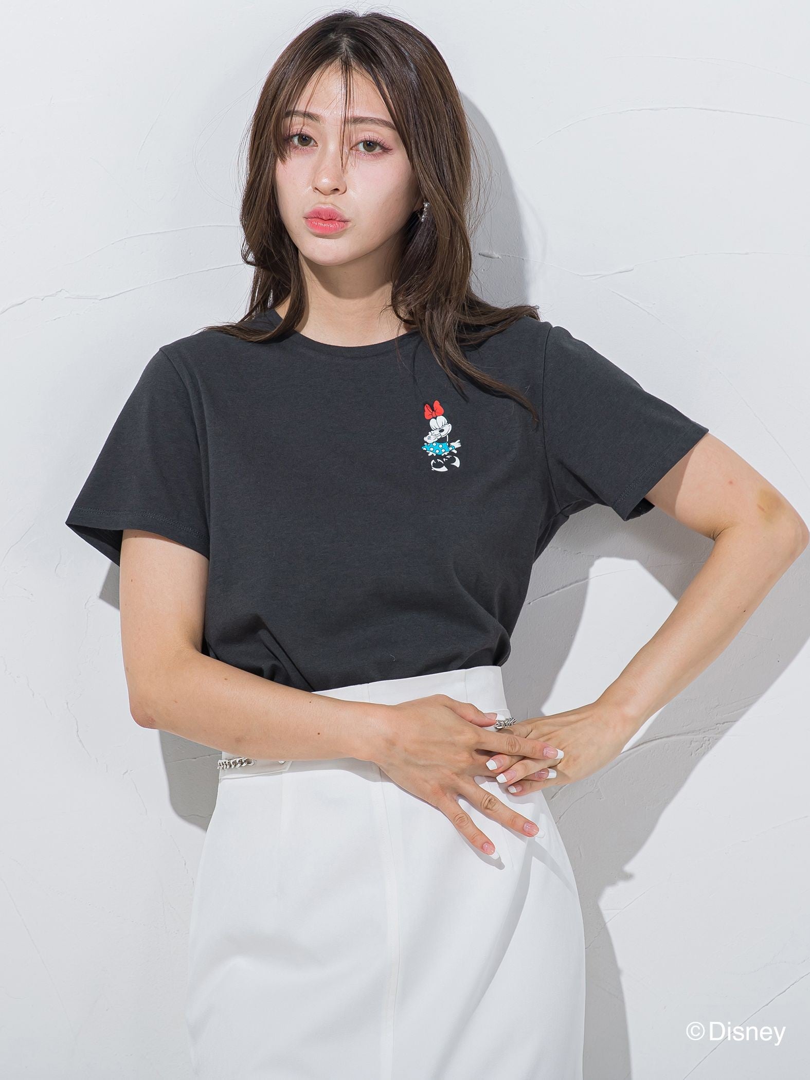 【BIOGRACE】ミニーマウスTシャツ 《VINTAGE CHARACTER ART/洗濯機で洗える》