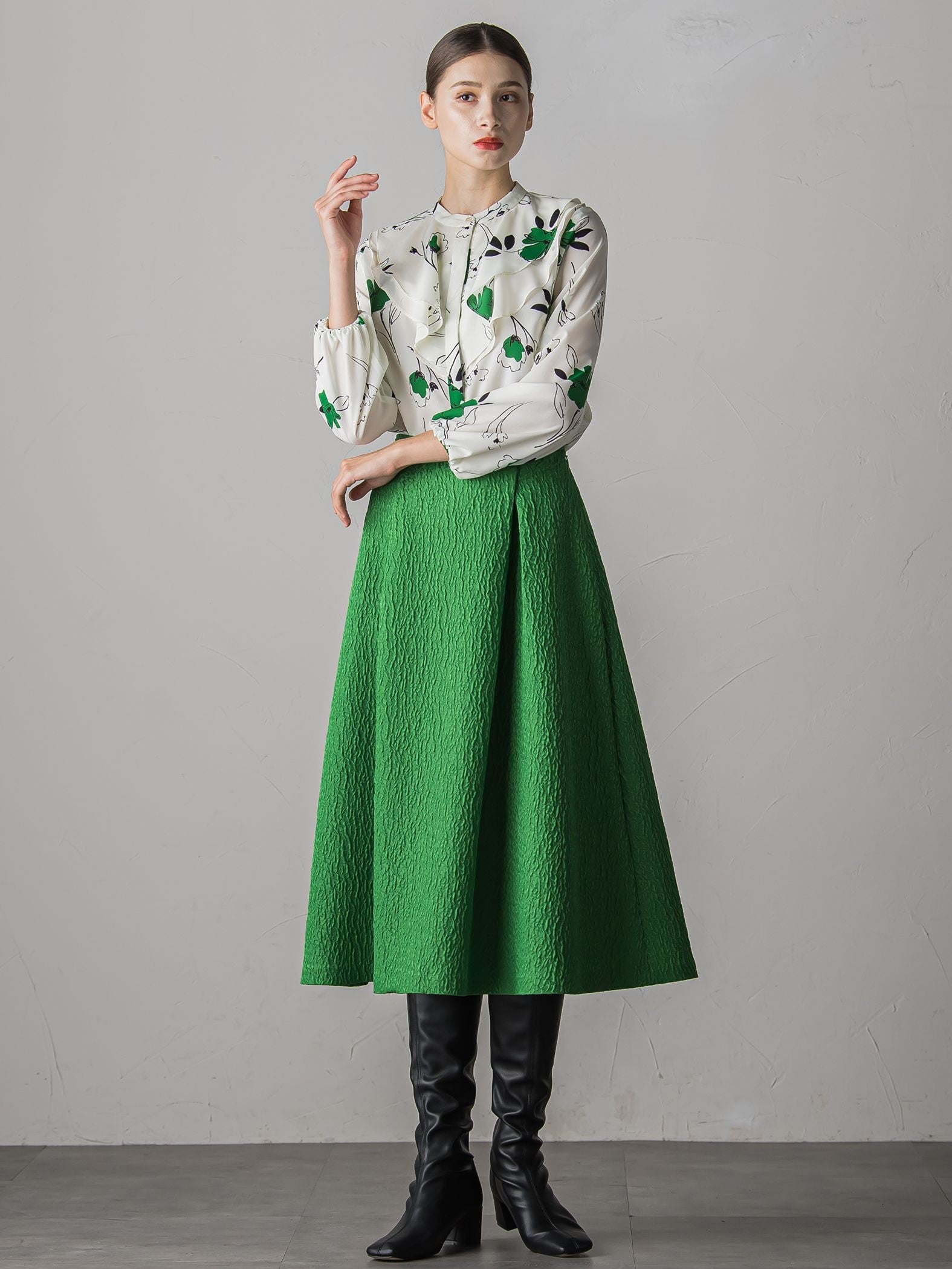 FLOWER PRINT BLOUSE
