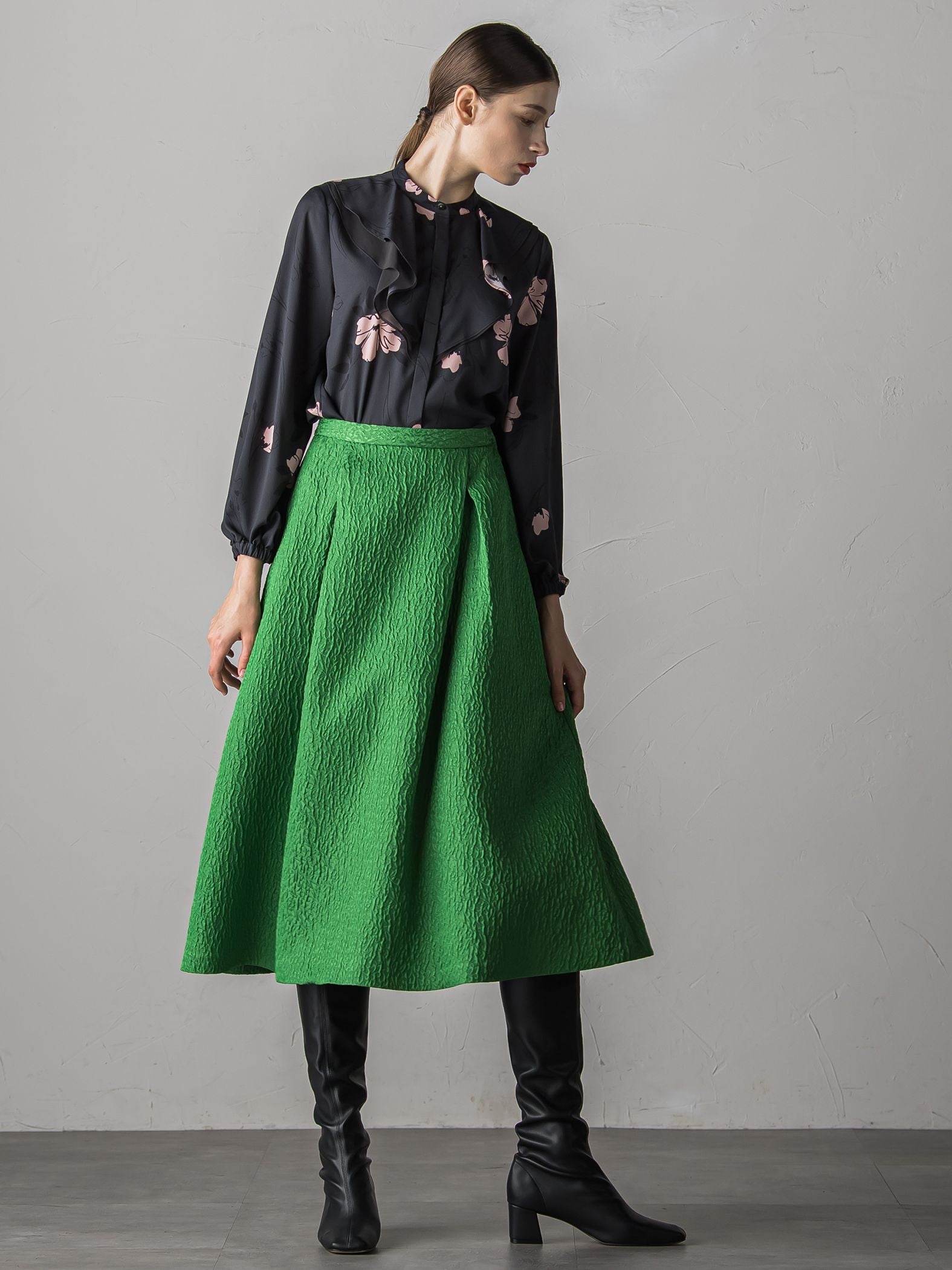 FLOWER PRINT BLOUSE