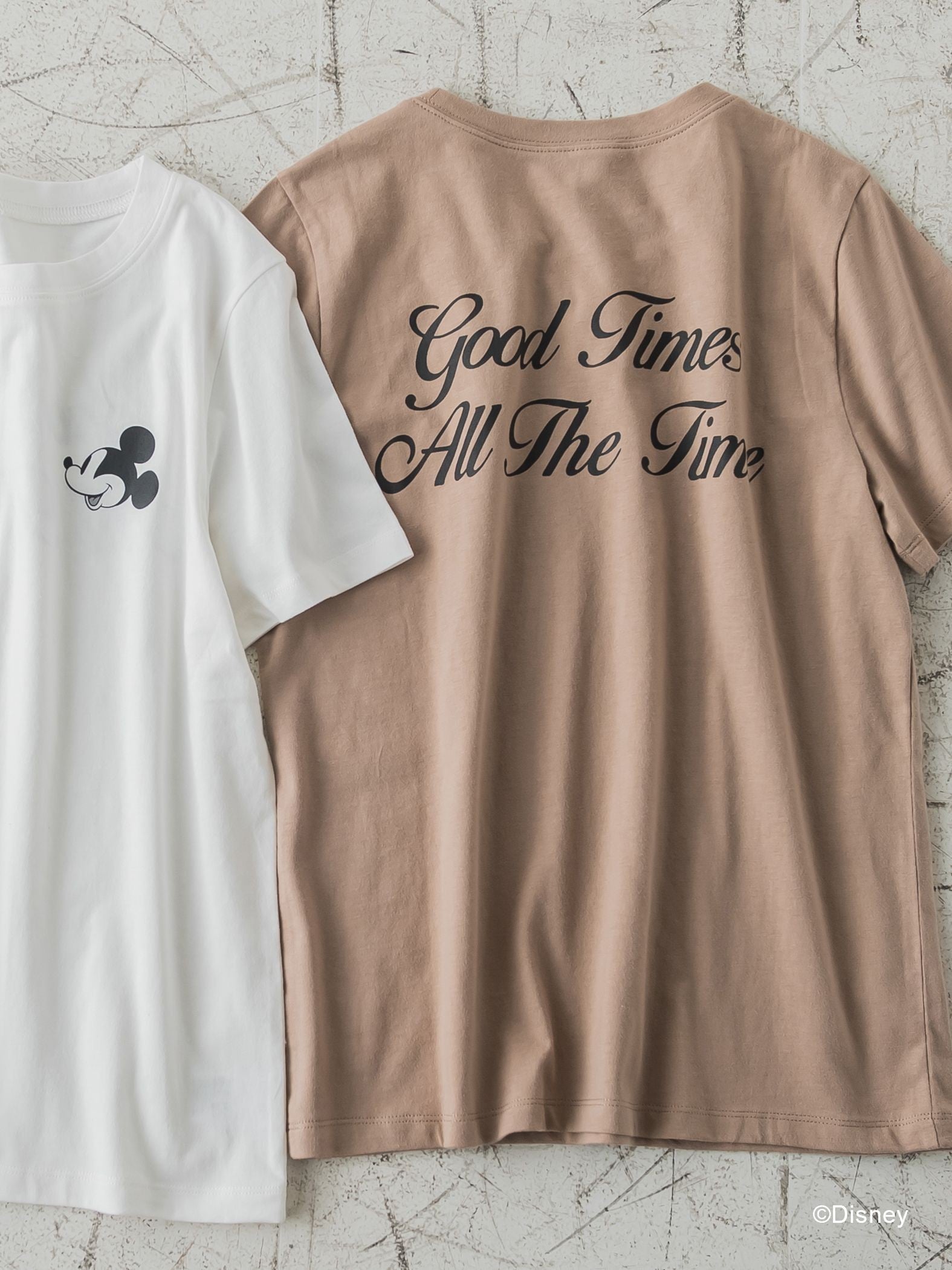 【DISNEY/ディズニー ミッキーマウス】MICKEYコンパクトサイズTシャツ《洗濯機で洗える》