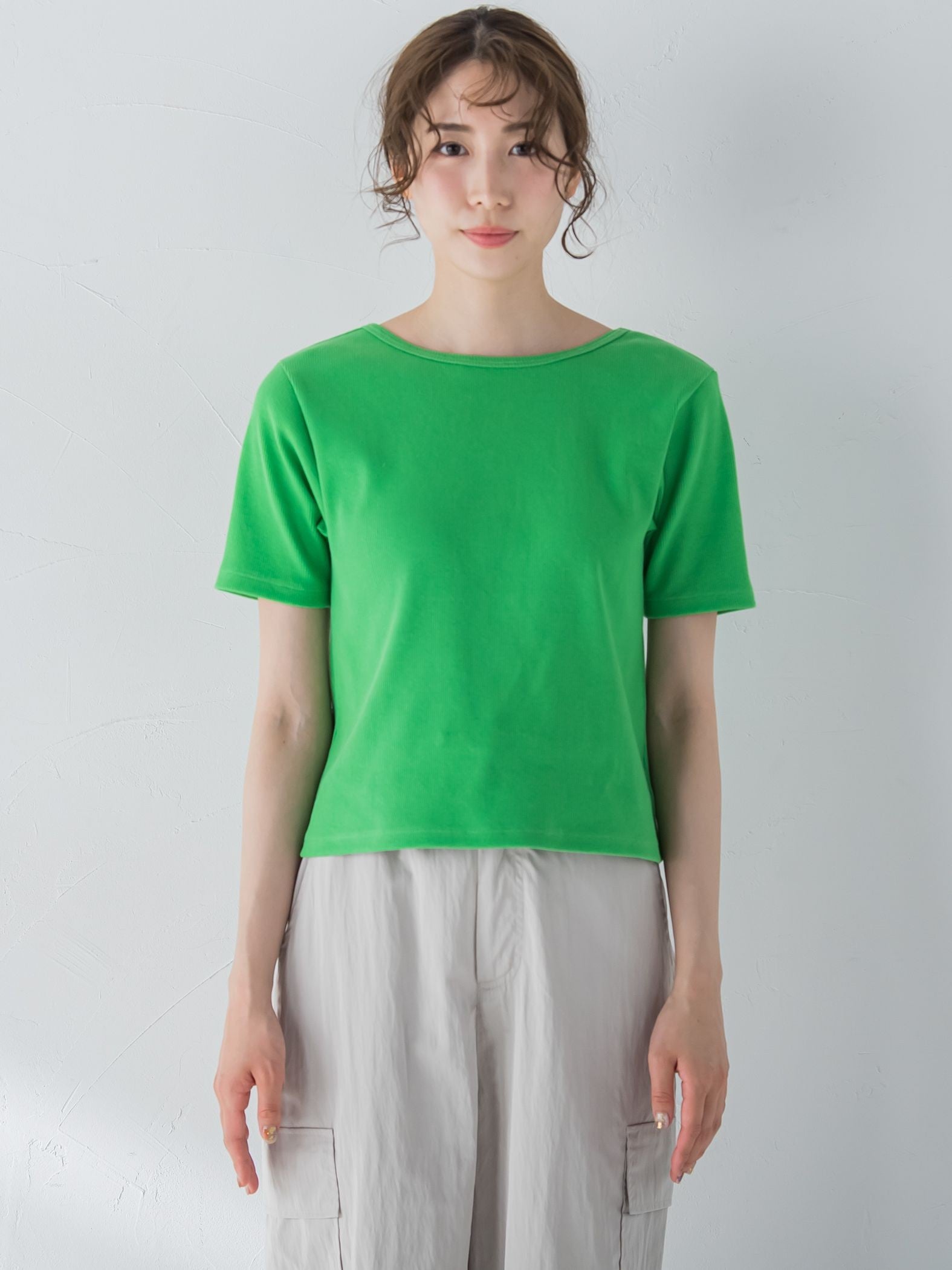 【着回し力抜群】テレコバックオープンTシャツ《洗濯機で洗える》