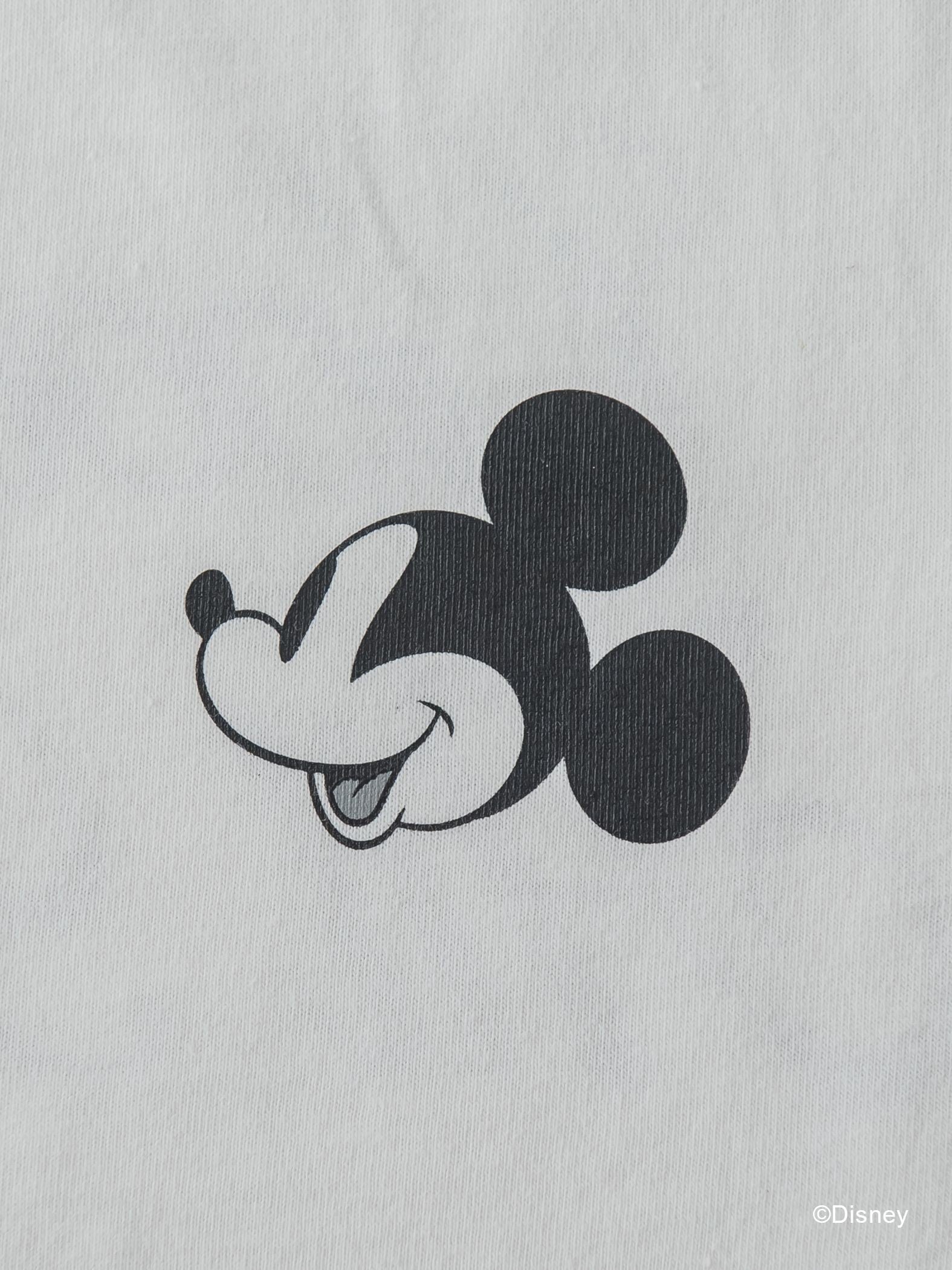 【DISNEY/ディズニー ミッキーマウス】MICKEYコンパクトサイズTシャツ《洗濯機で洗える》
