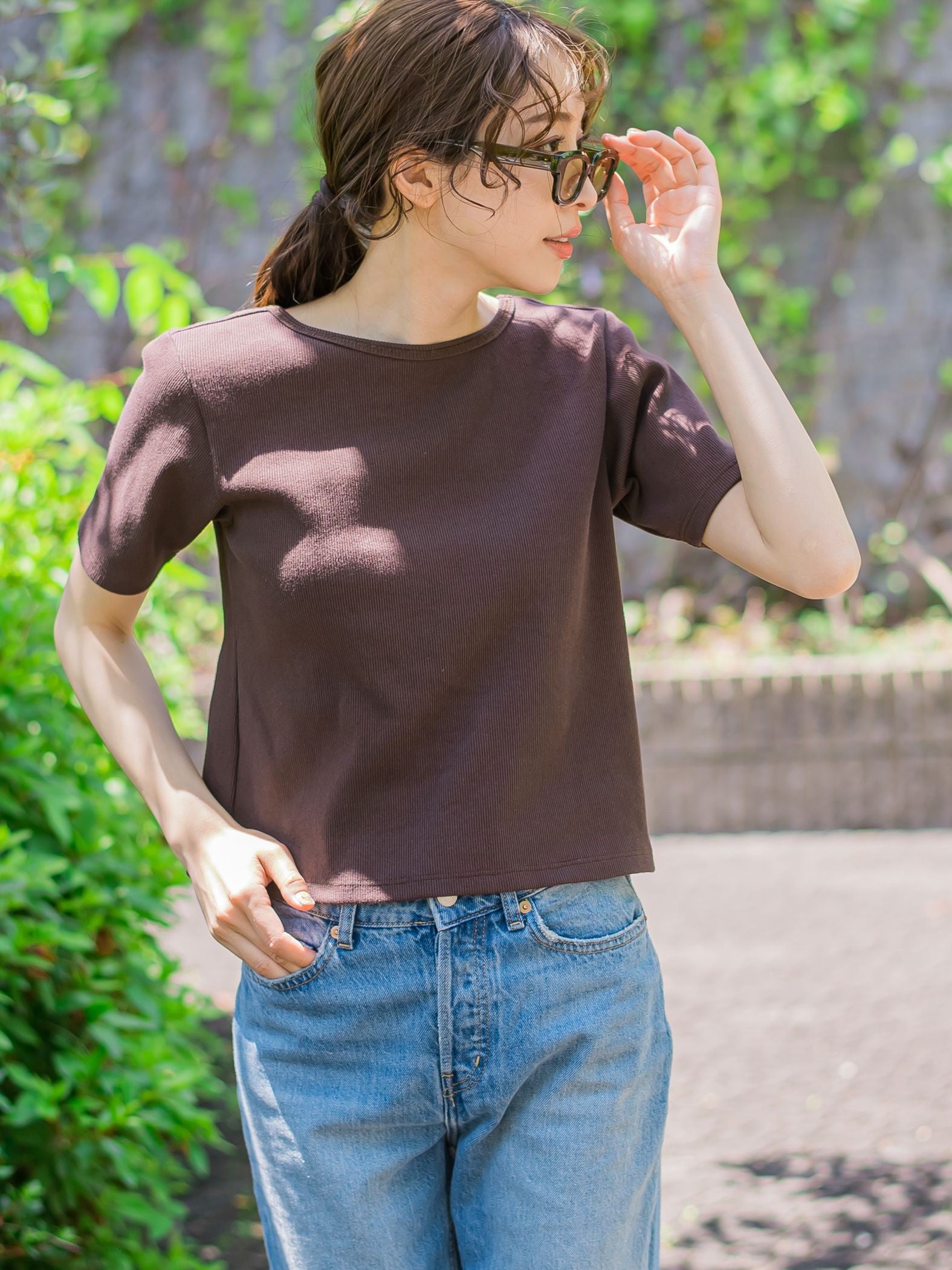 【着回し力抜群】テレコバックオープンTシャツ《洗濯機で洗える》
