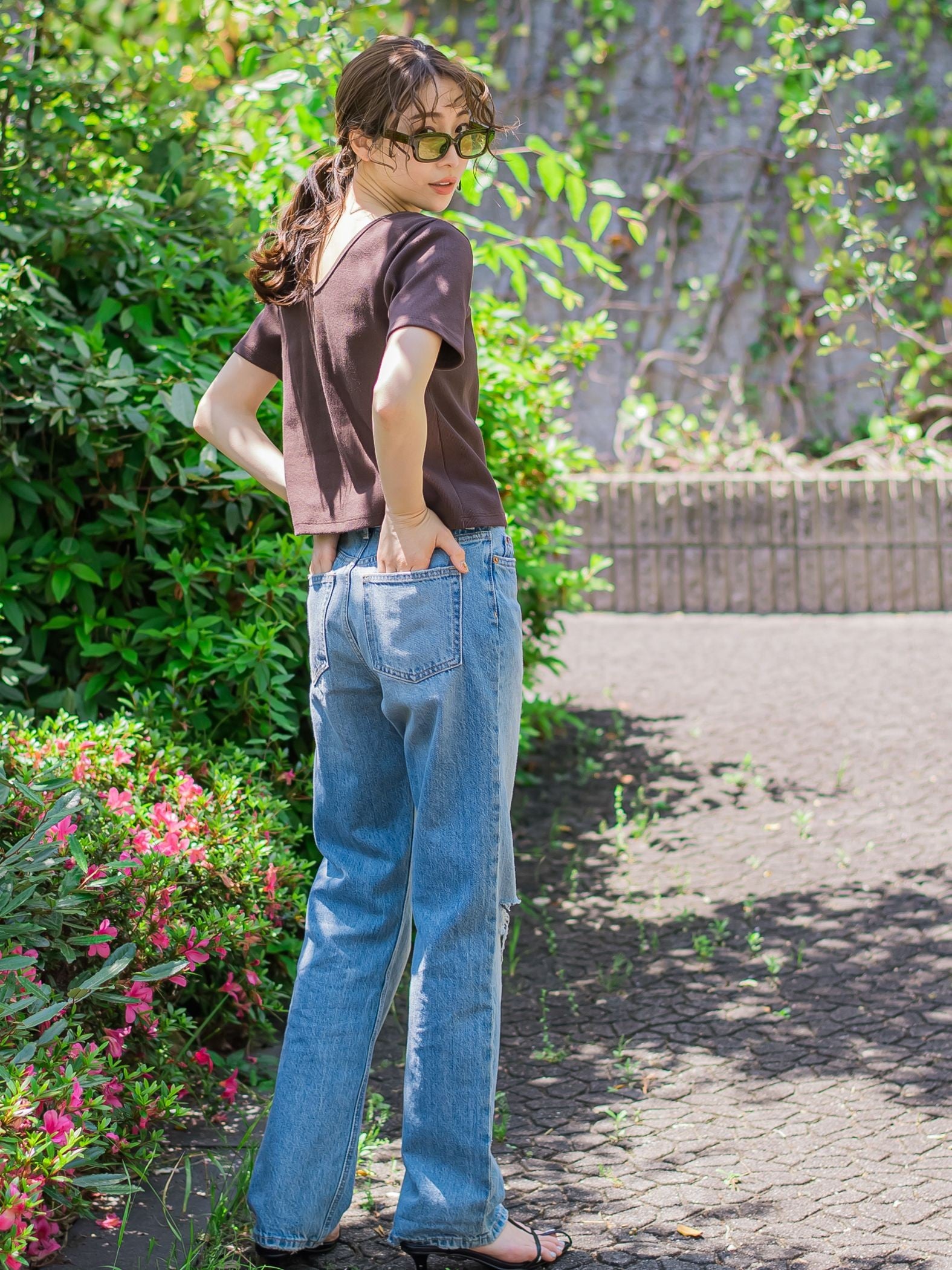 【着回し力抜群】テレコバックオープンTシャツ《洗濯機で洗える》